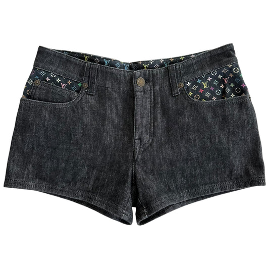 Louis Vuitton Black Murakami Multicolor Monogram Shorts