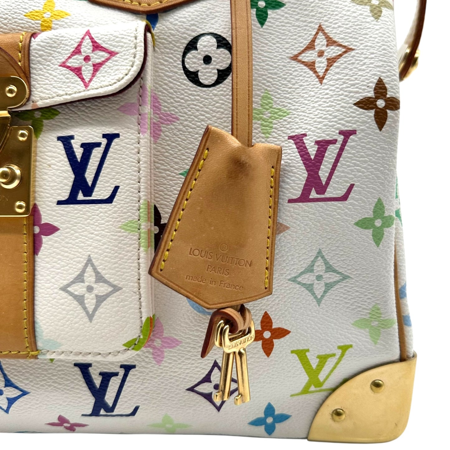 Louis Vuitton White Murakami Multicolor Speedy 30