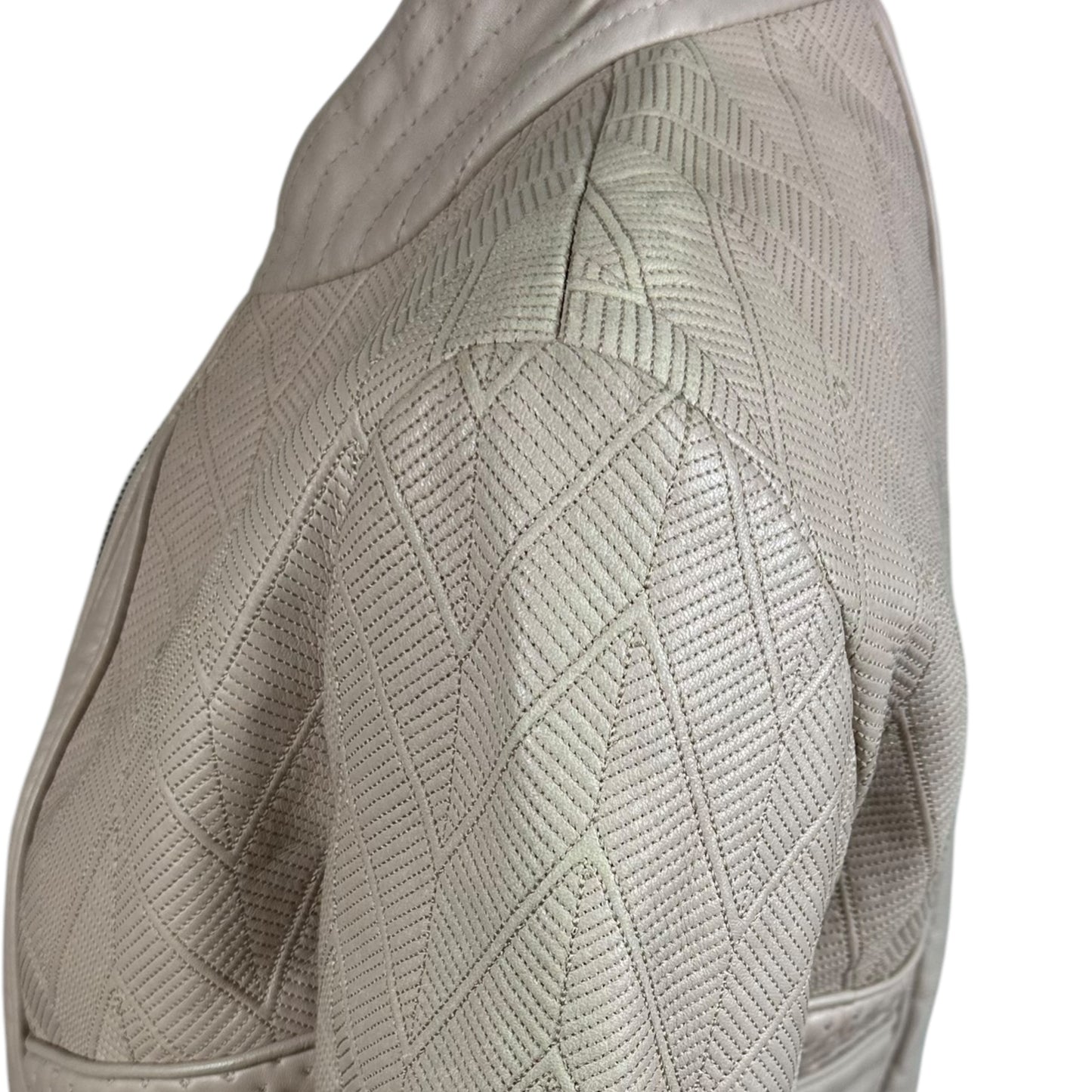 Just Cavalli by Roberto Cavalli Pink Embroidered Leather Moto Jacket NWT