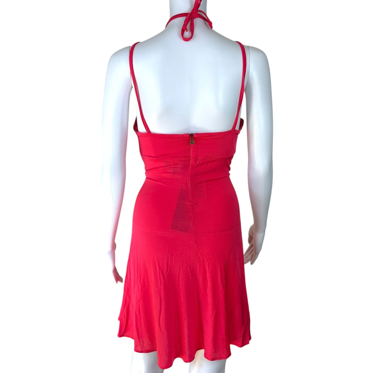 Just Cavalli Roberto Cavalli Fuschia Pink Halter Mini Dress NEW