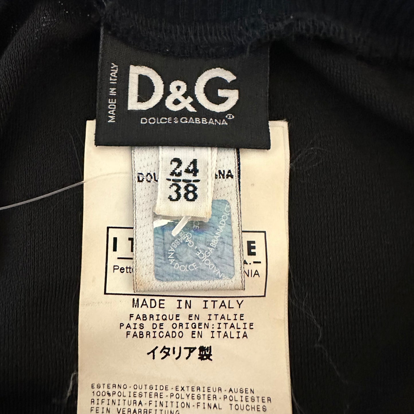 D&G Dolce & Gabbana Black Side Ruffle Off the Shoulder Blouse - Outfit Repeater