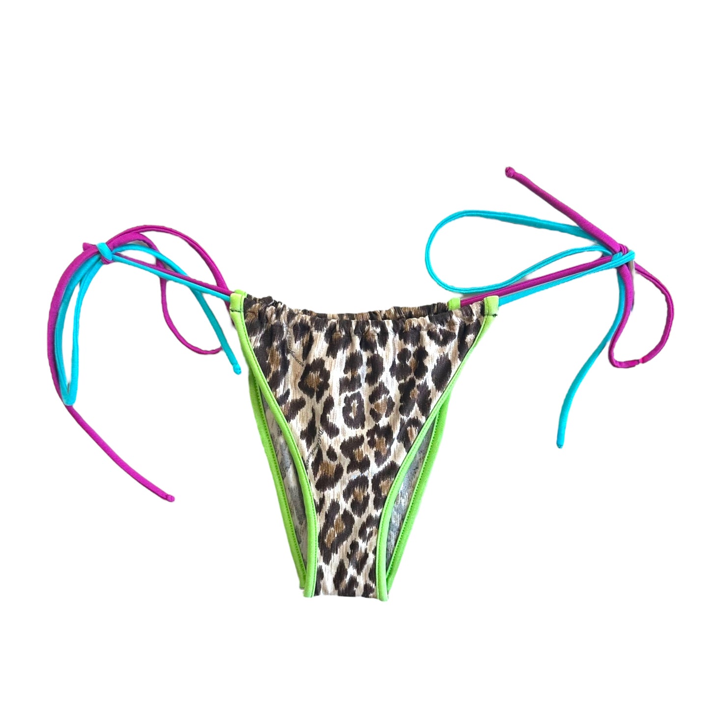 Dolce & Gabbana Beachwear Multicolor Leopard Print Bikini