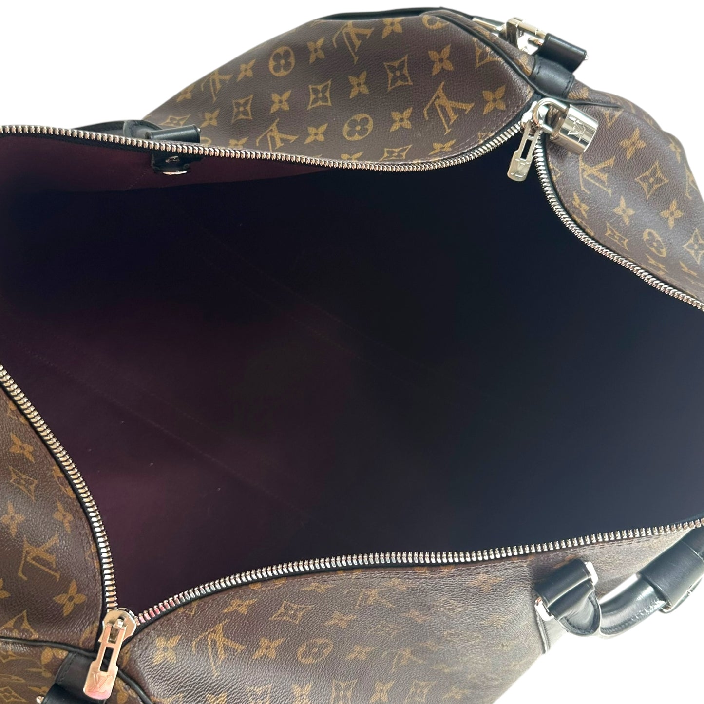 Louis Vuitton Macassar Monogrm Bandouliere 55 Duffle Bag