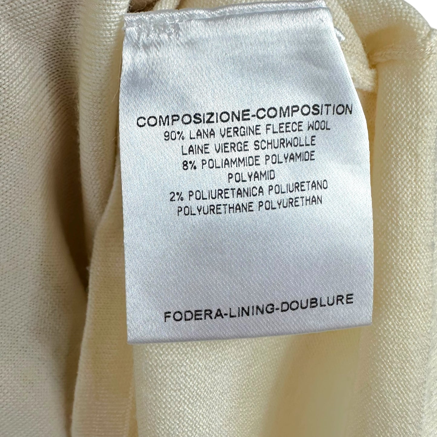 Gucci Ivory Wool Knit V-Neck Tank Top