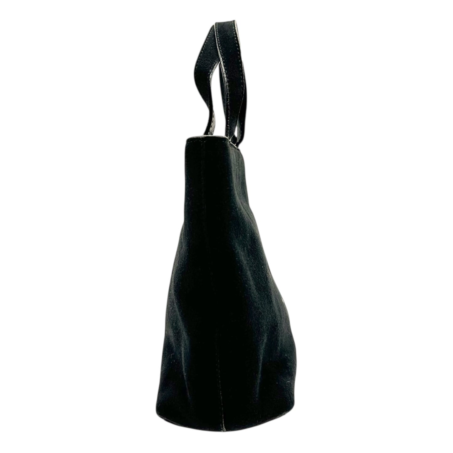 Gucci by Tom Ford Black Suede G Top Handle Bag