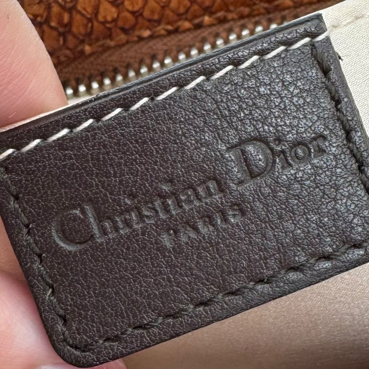 Christian Dior Pink & Brown Python Ballet Corset Mini Bag RARE