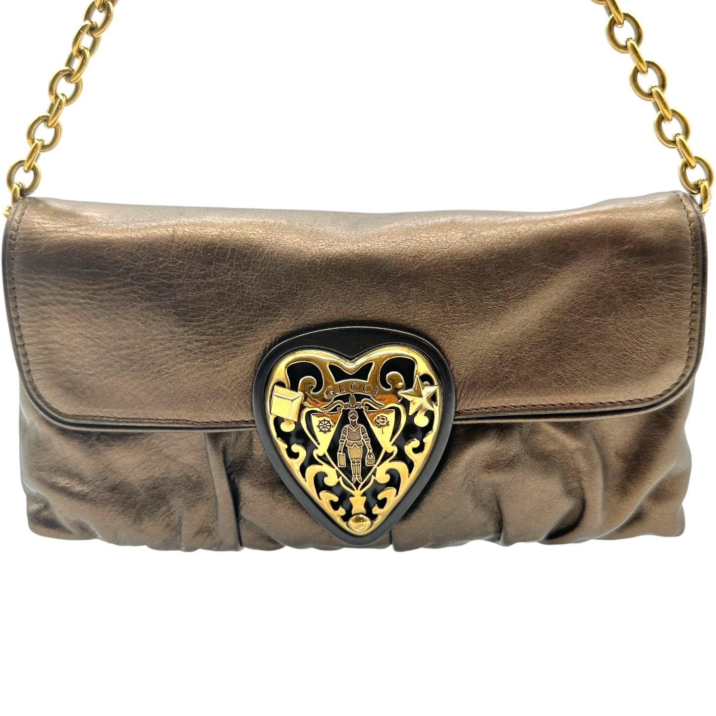 Gucci F/W 2008 Heart Logo Clutch Bag