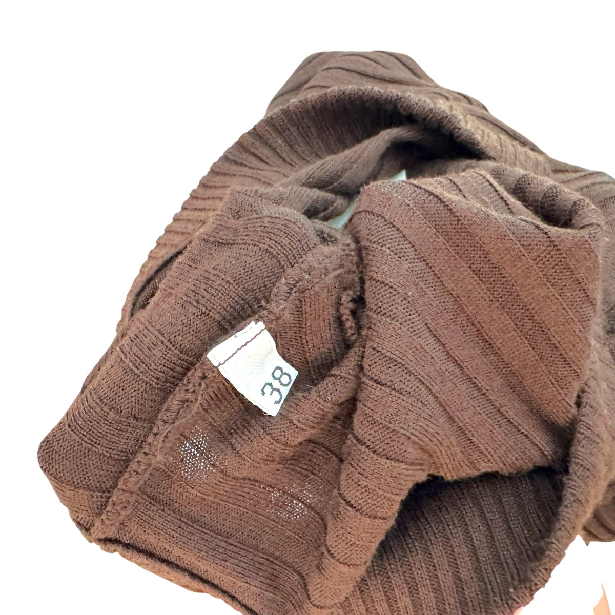Dolce & Gabbana Brown Cashmere Knit Sleeveless Turtleneck Top