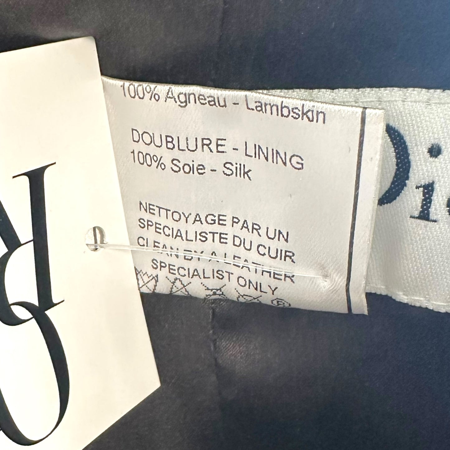 Christian Dior F/W 2000 Brown Scalloped Edge Cropped Leather Jacket