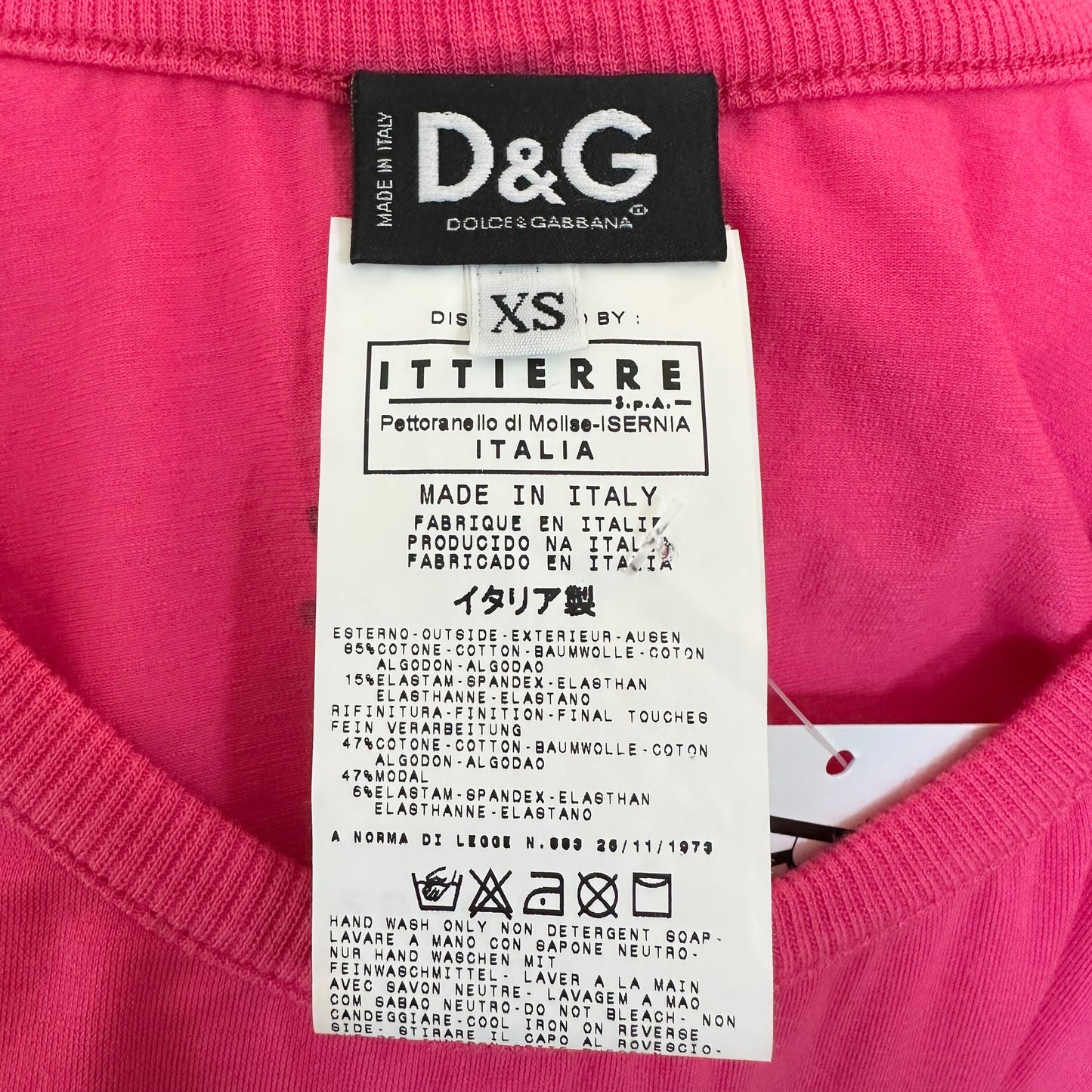 D&G Dolce & Gabbana 'I Heart D&G' Pink Tank
