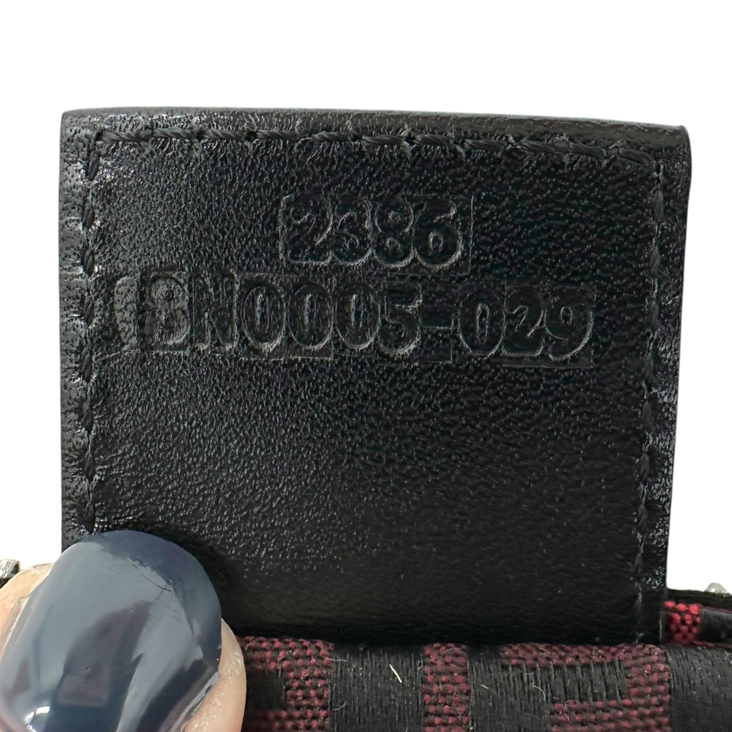 Fendi Red & Black Zucchino Monogram Pochette Bag - Outfit Repeater