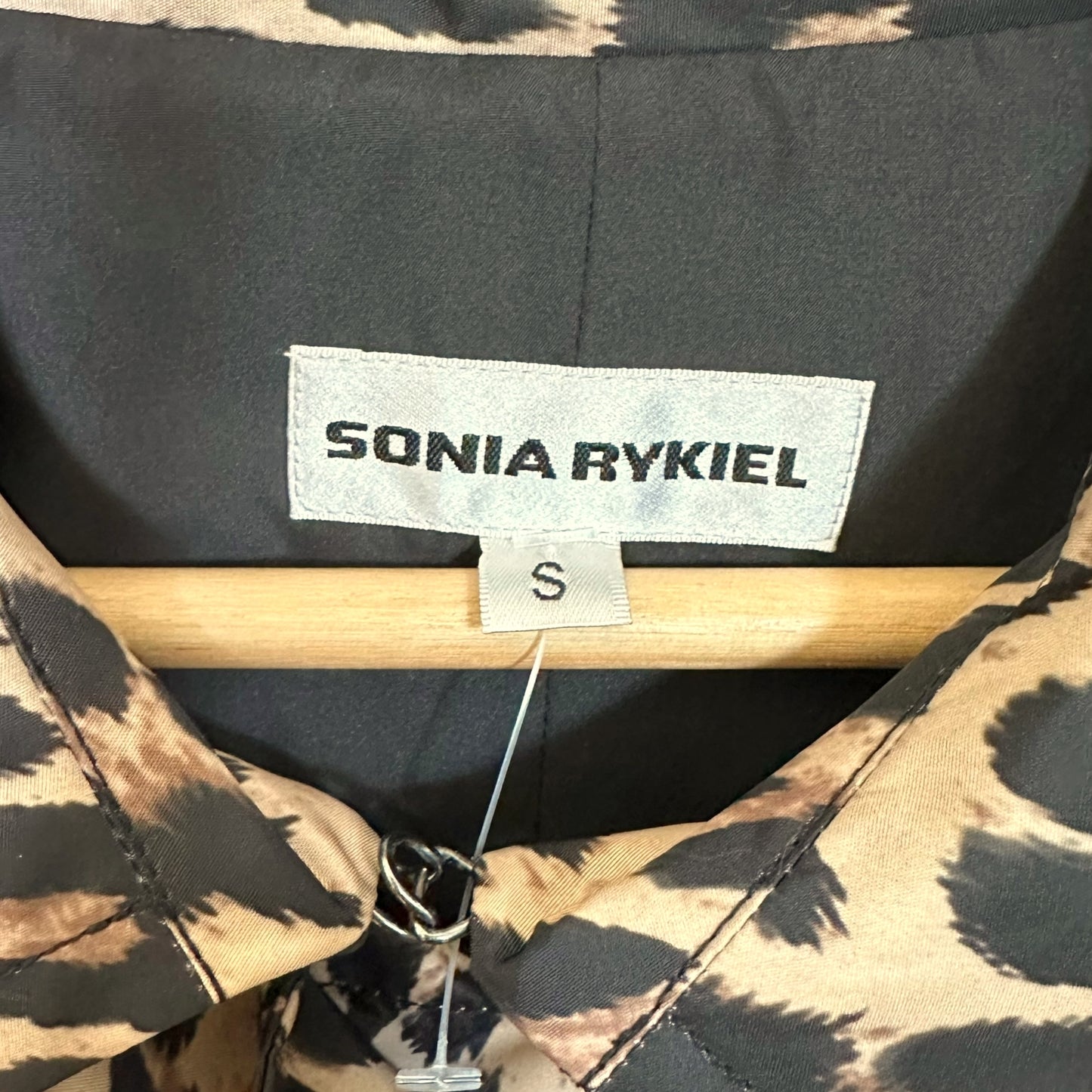 Sonia Rykiel Leopard Print Trench Coat