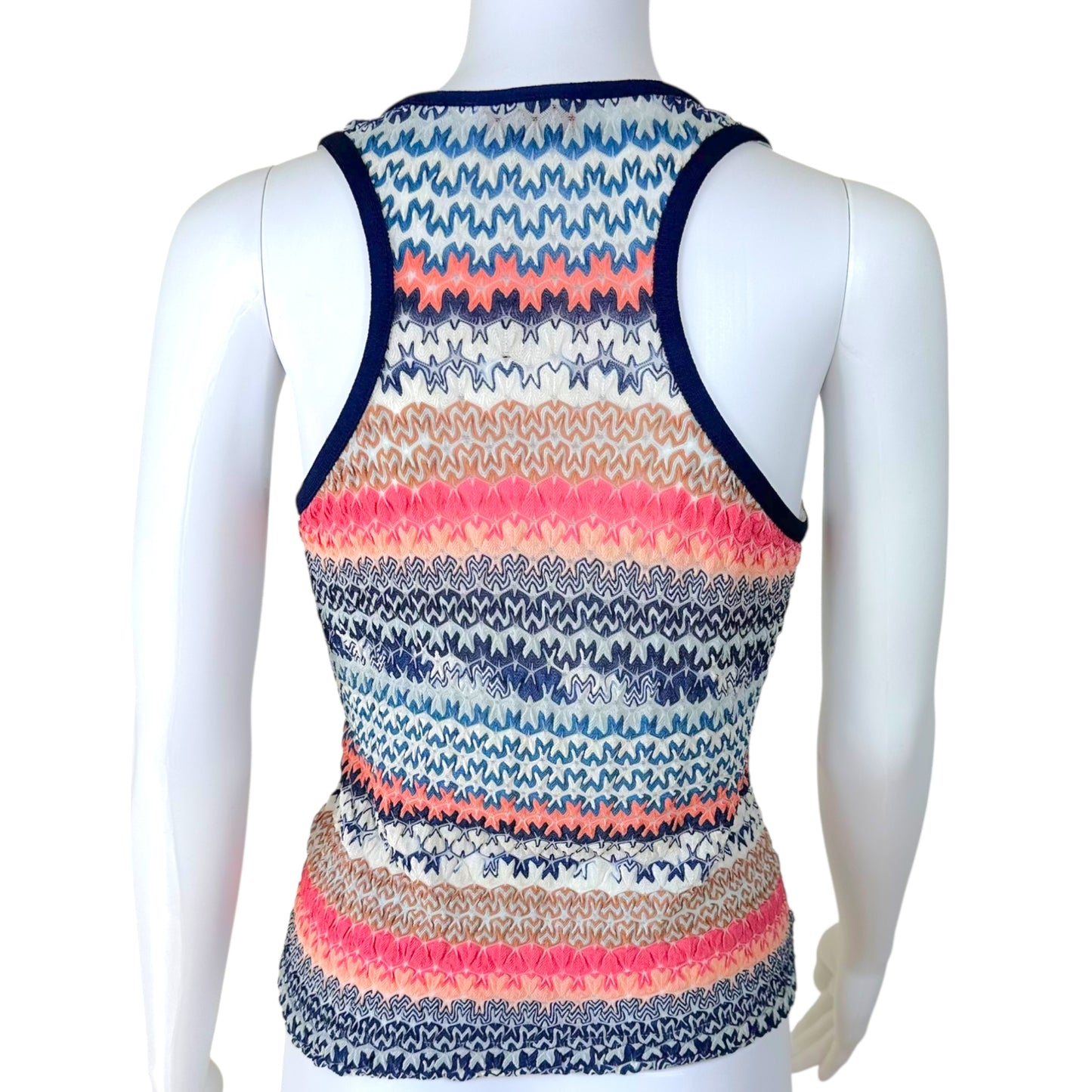Missoni Mare Multicolor Chevron Knit Tank Top