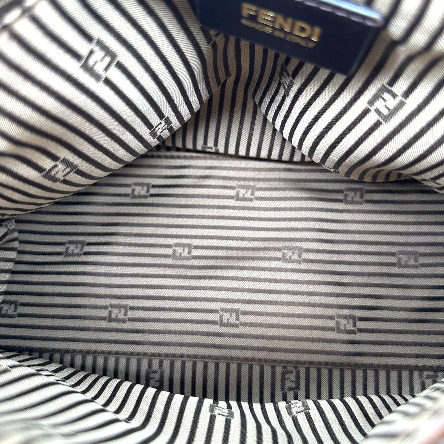 Fendi Tan Leather Anna 2-Way Satchel Bag