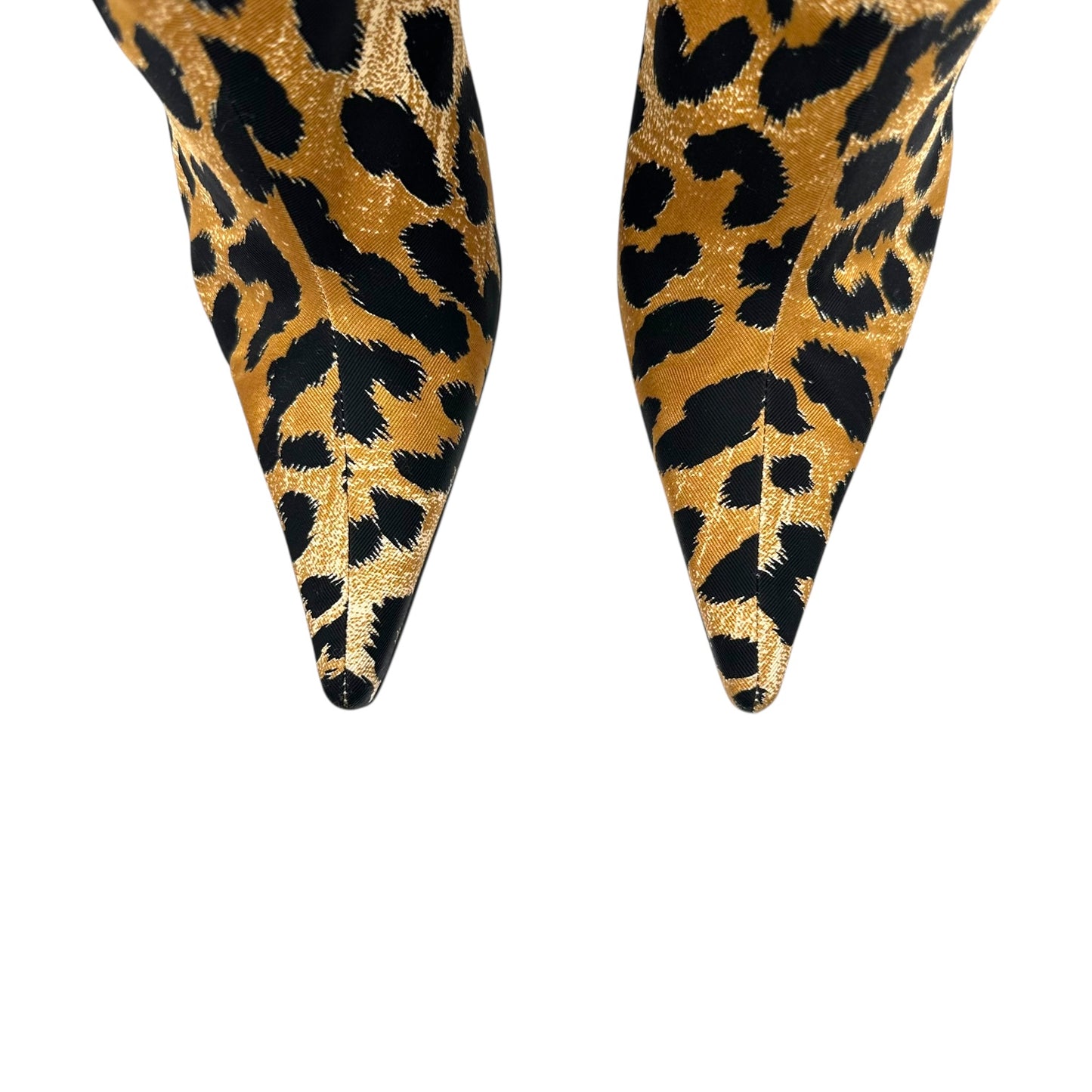 Casadei Leopard Print Suede Trim Heeled Ankle Boots