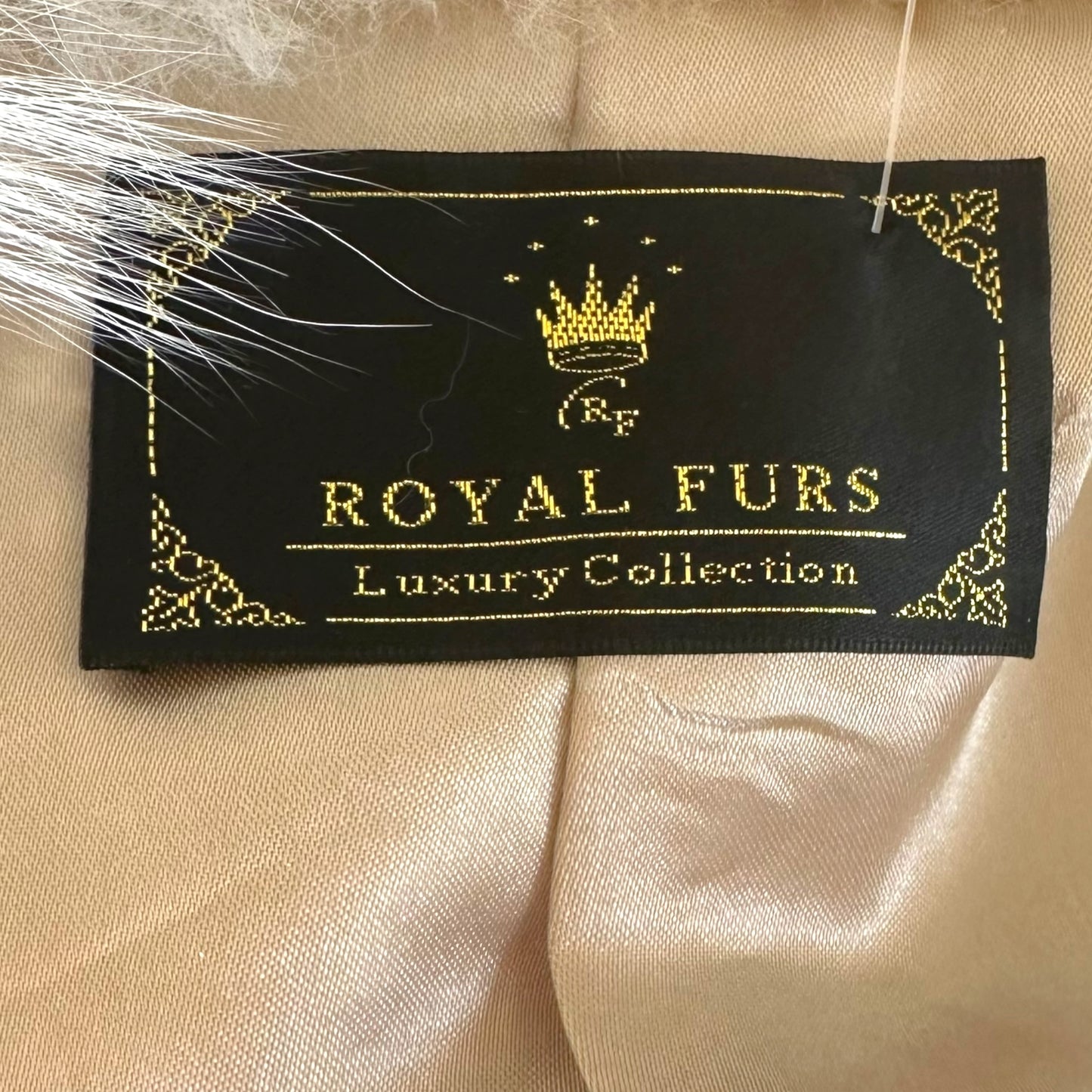 Vintage 'Lynx' Dyed Fox Fur Cropped 1/2 Sleeve Coat