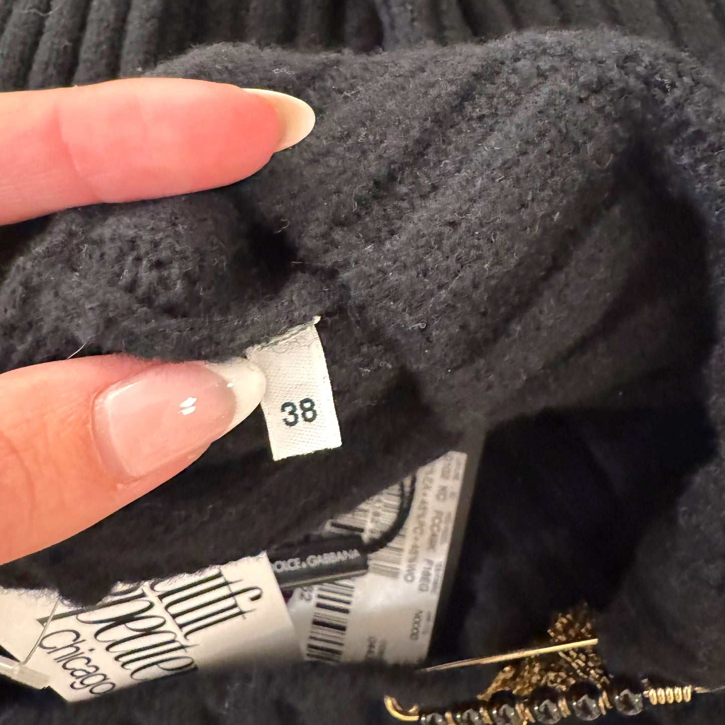 Dolce & Gabbana Black Knit Safety Pin Cape Cardigan NEW - Outfit Repeater