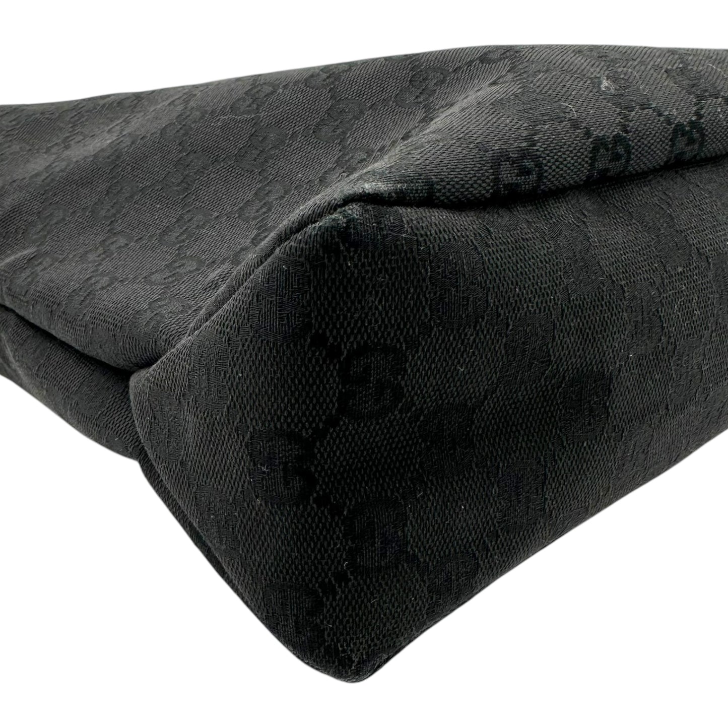 Gucci Black Monogram Horsebit Hobo Shoulder Bag - Outfit Repeater