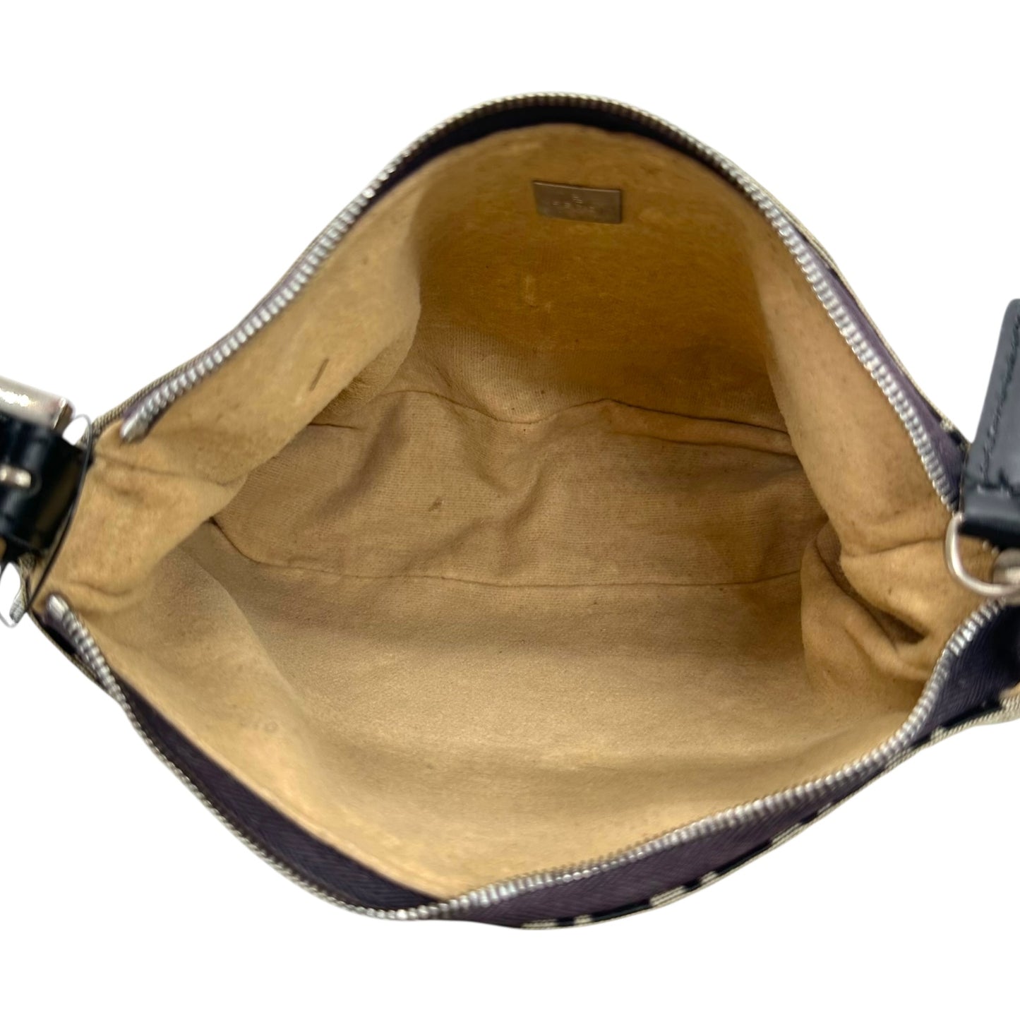 Fendi Navy Blue Zucchino Monogram Shoulder Pochette