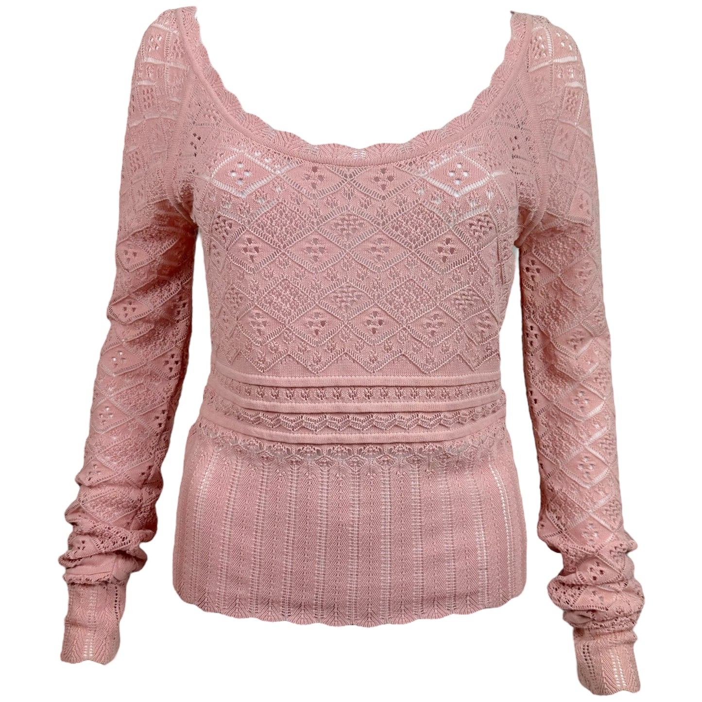 Dior Spring 1999 Pink Knit Sweater Top