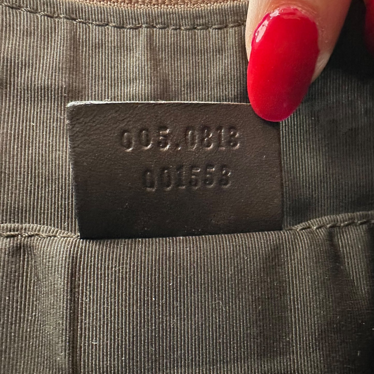 Gucci Brown Monogram Crescent Pochette Bag - Outfit Repeater