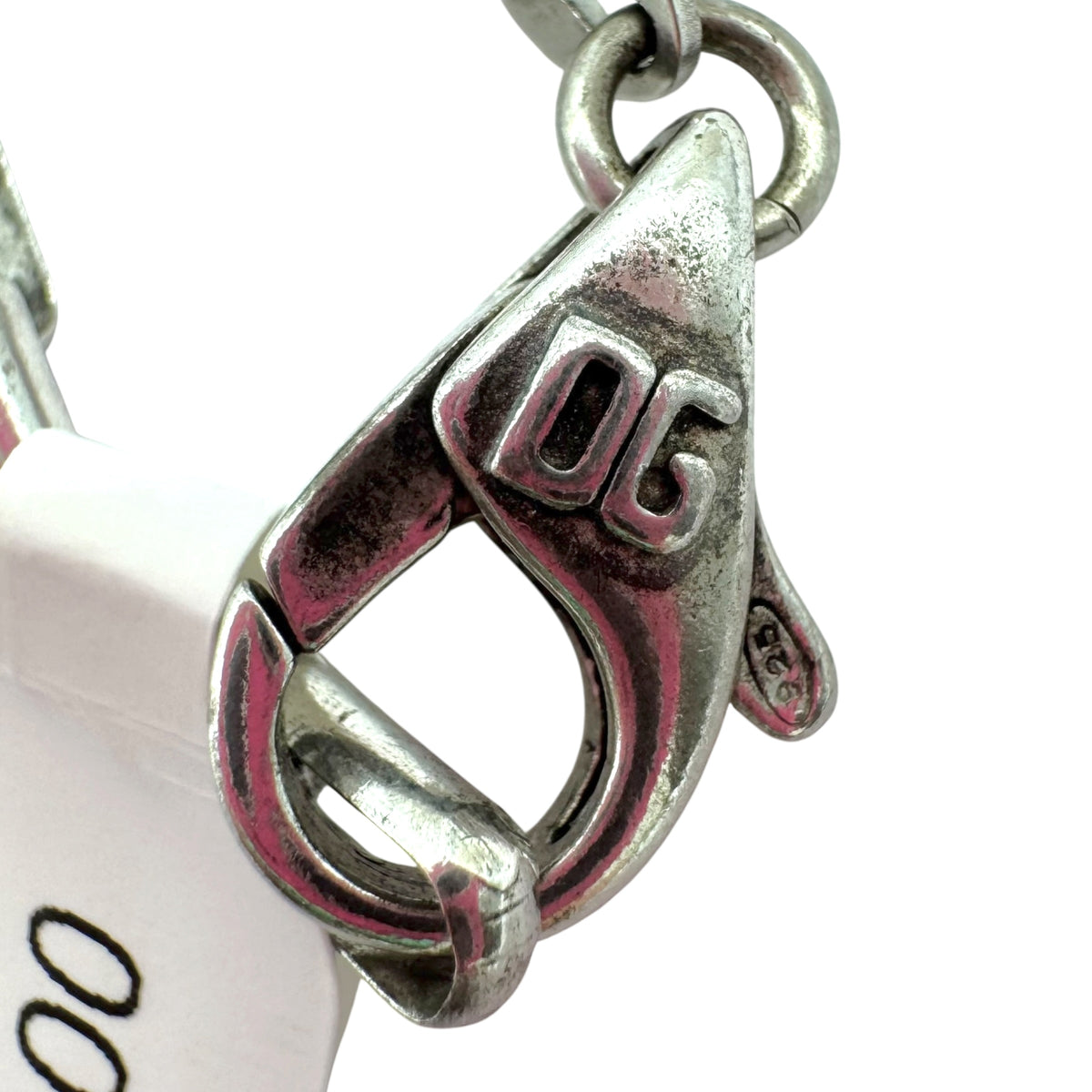 Dolce & Gabbana Sterling Silver & Blue Crystal Horn Necklace