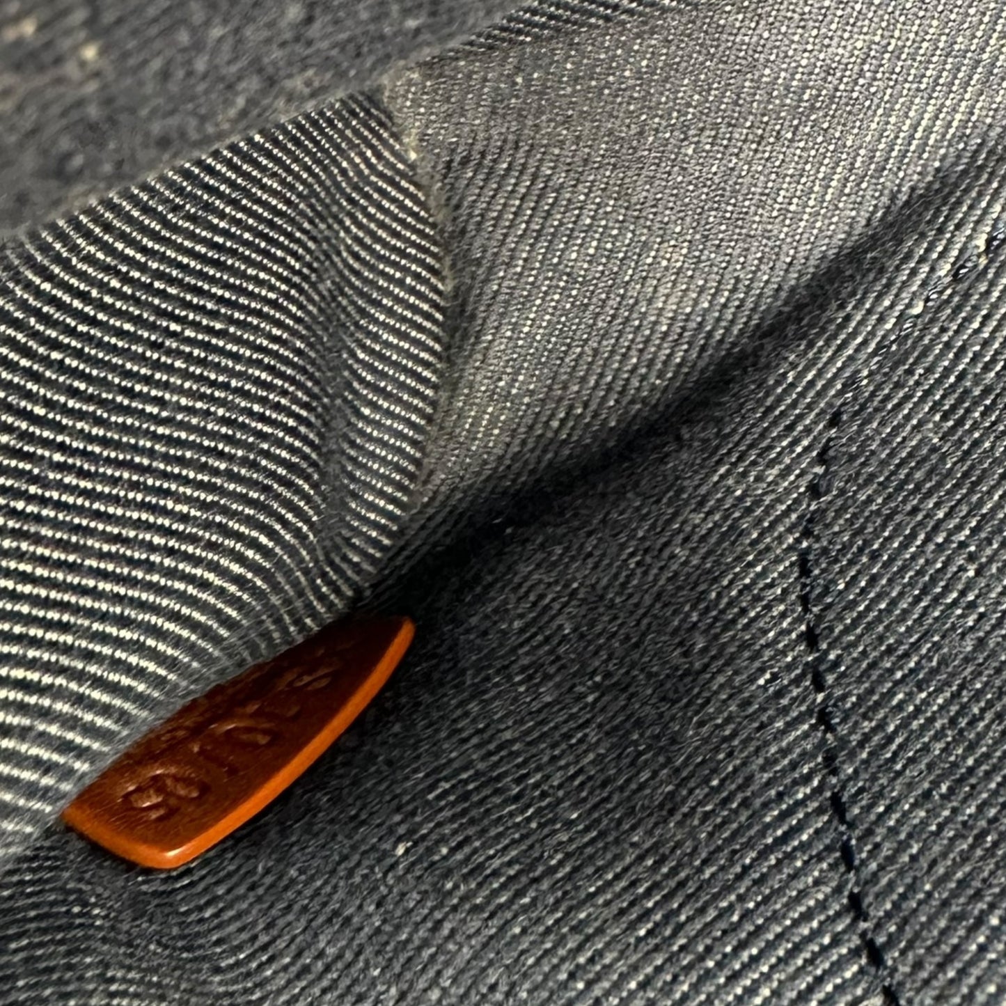 Celine Blue Denim Triomphe Monogram Poulbot Bag - Outfit Repeater