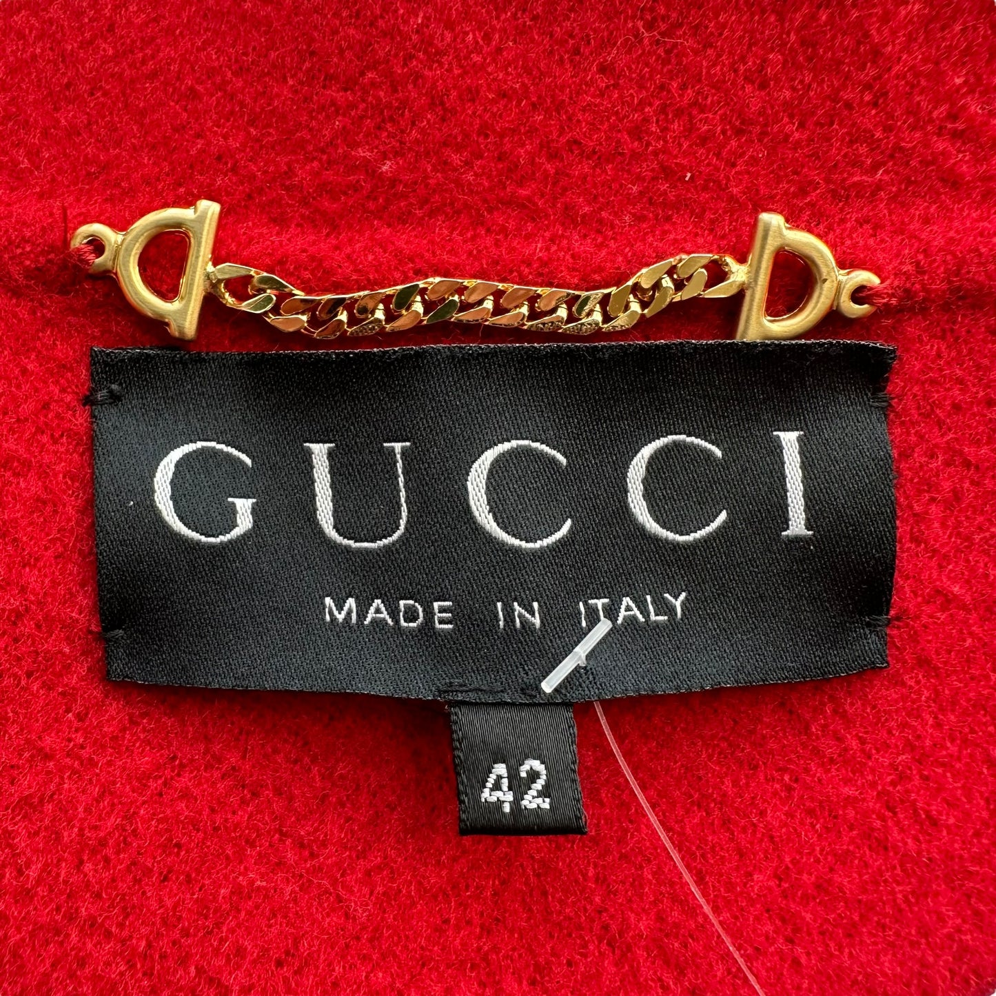 Gucci F/W 1994 Red Wool & Cashmere Overcoat - Outfit Repeater