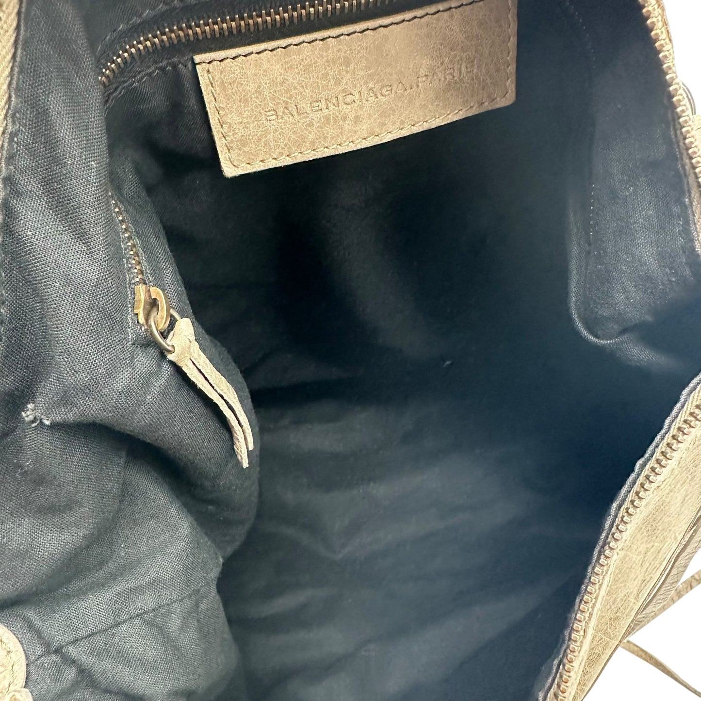Balenciaga Gray Leather The Day City Hobo Bag