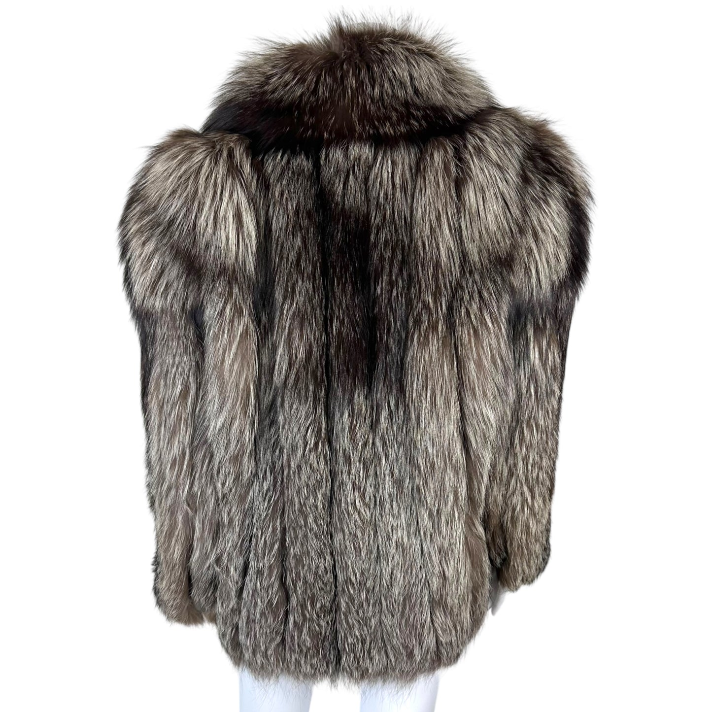 Vintage Saga Fox Silver Fur Coat