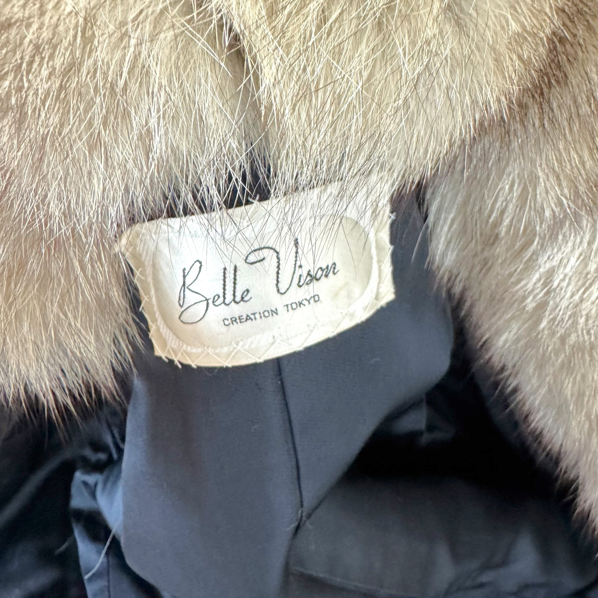 Saga Fox Silver Fox Fur Coat with Wide Collar