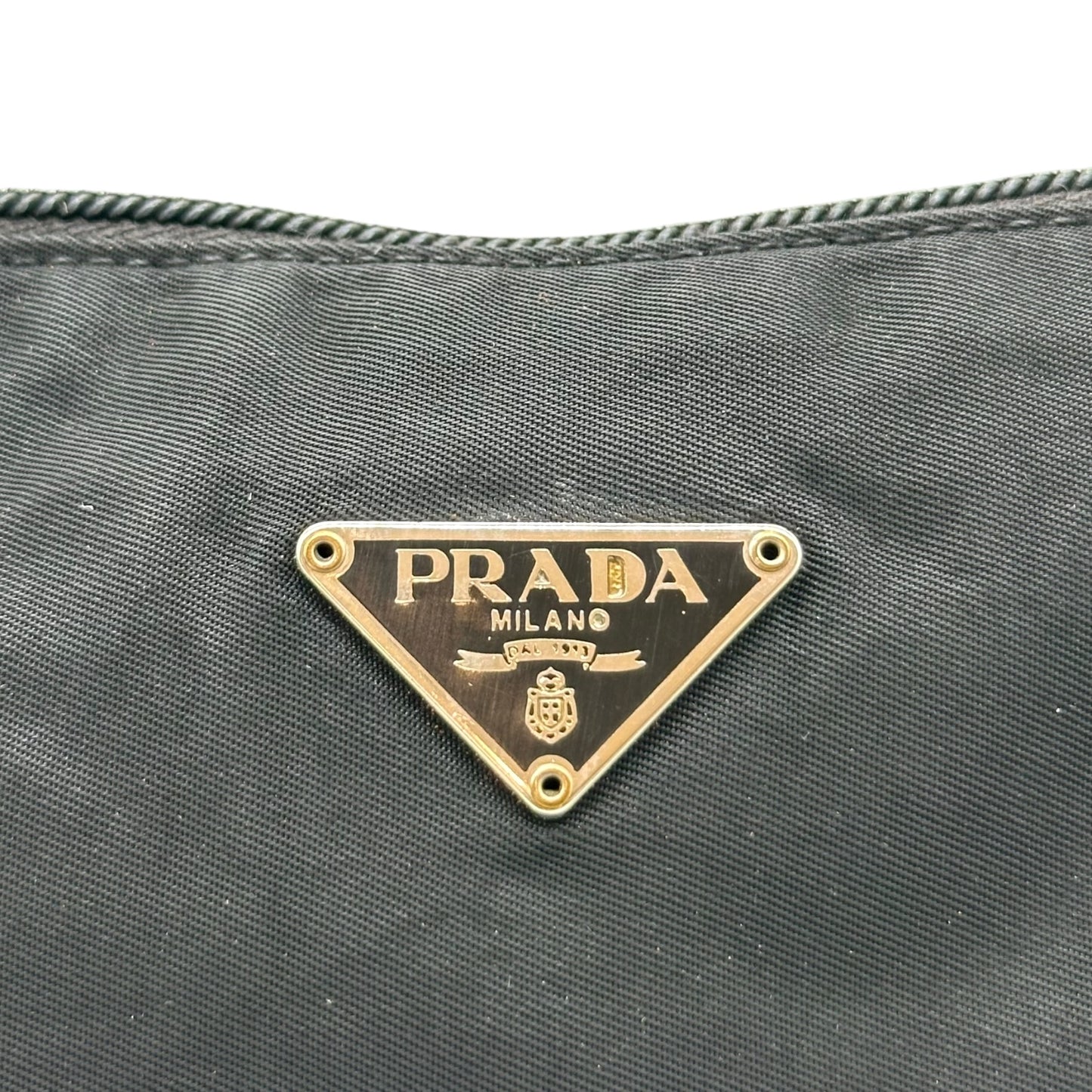 Prada Black Nylon Small Pochette Bag