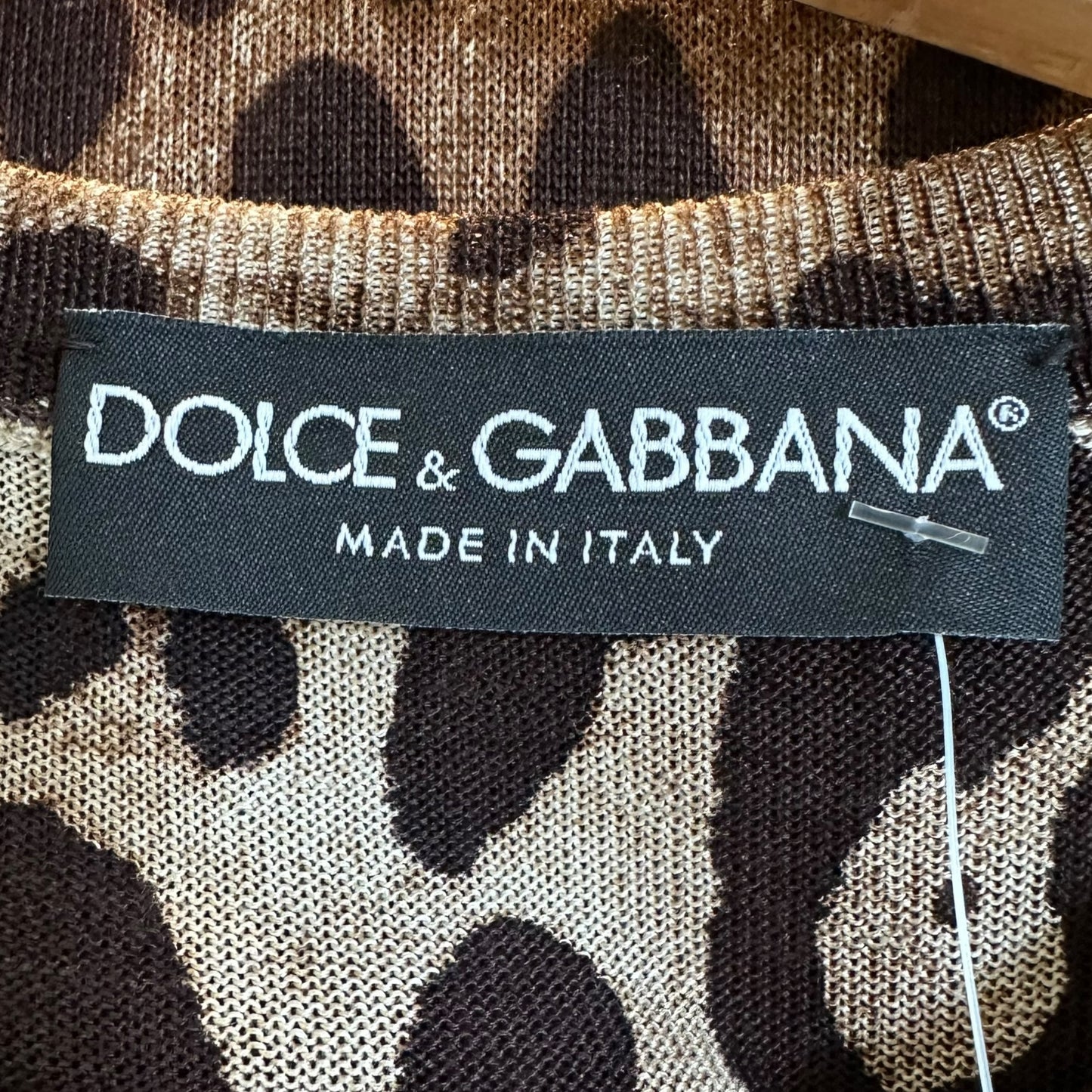 Dolce & Gabbana Leopard Print Cashmere Tank Top