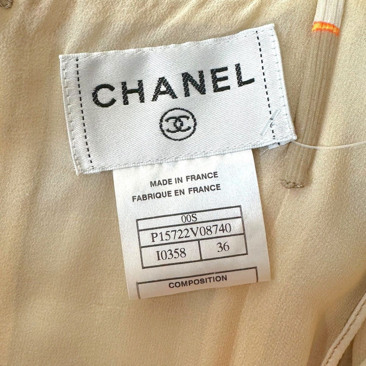 Chanel Silk Pleated Maxi Dress Taupe Face Print
