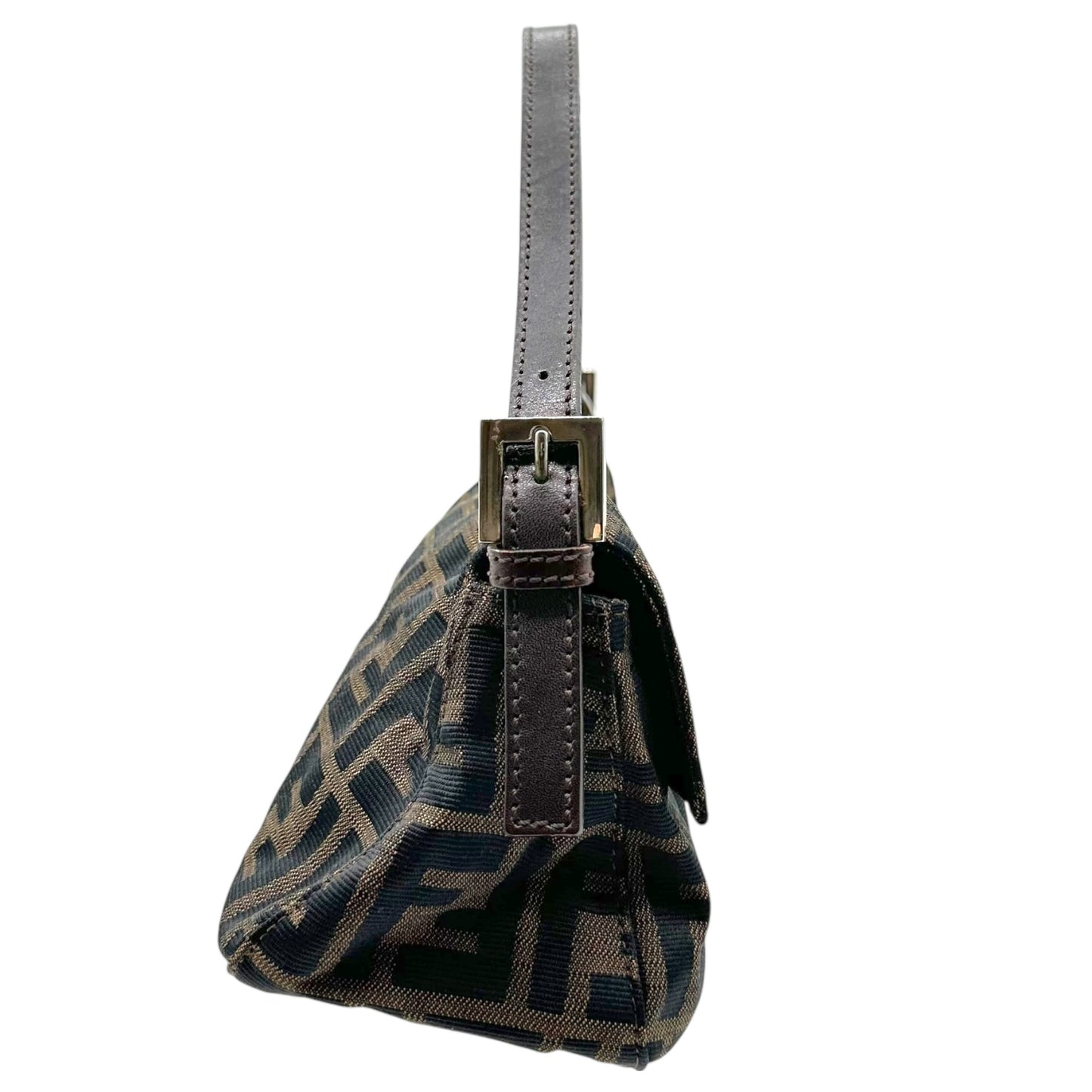 Fendi East West Zucca Baguette Bag