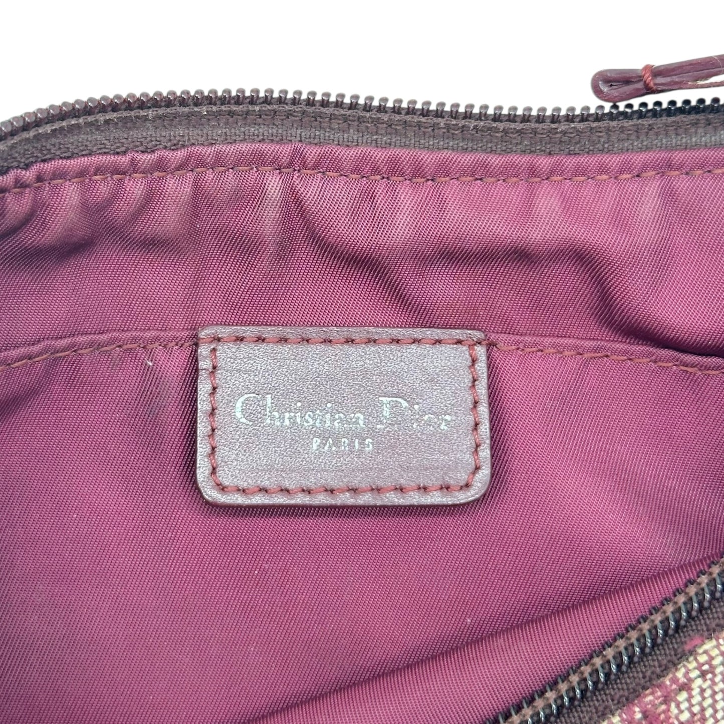 Christian Dior Red Trotter Monogram Shoulder Pochette Bag - Outfit Repeater
