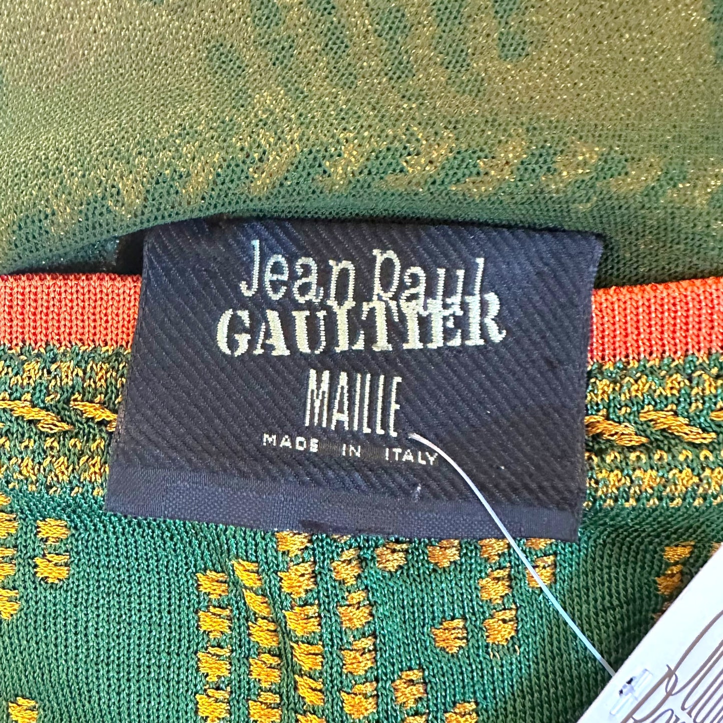 Jean Paul Gaultier Maille Multicolor Striped Knit Mini Dress