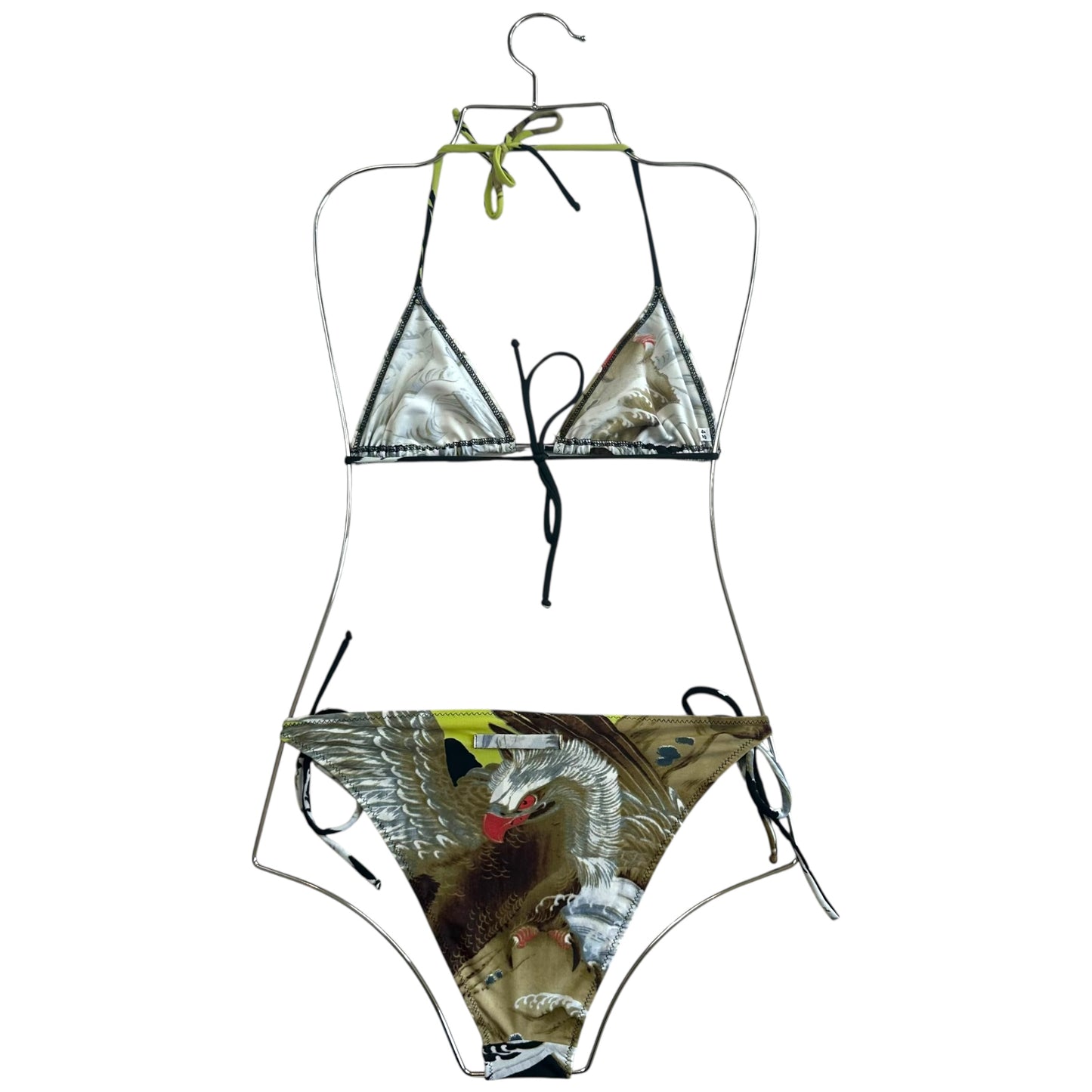 Jean Paul Gaultier Soleil Eagle Print Bikini Set
