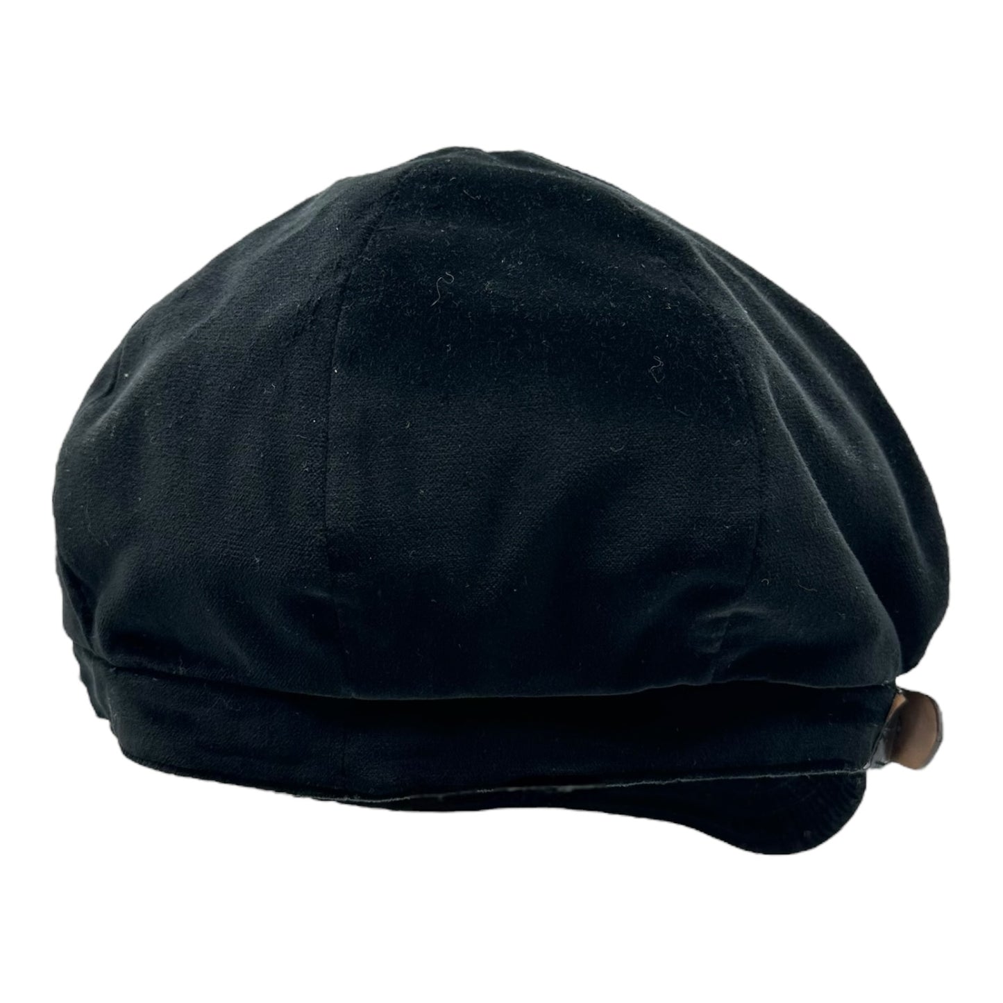 Dolce & Gabbana Black Velvet & Silver Logo Chain Hat