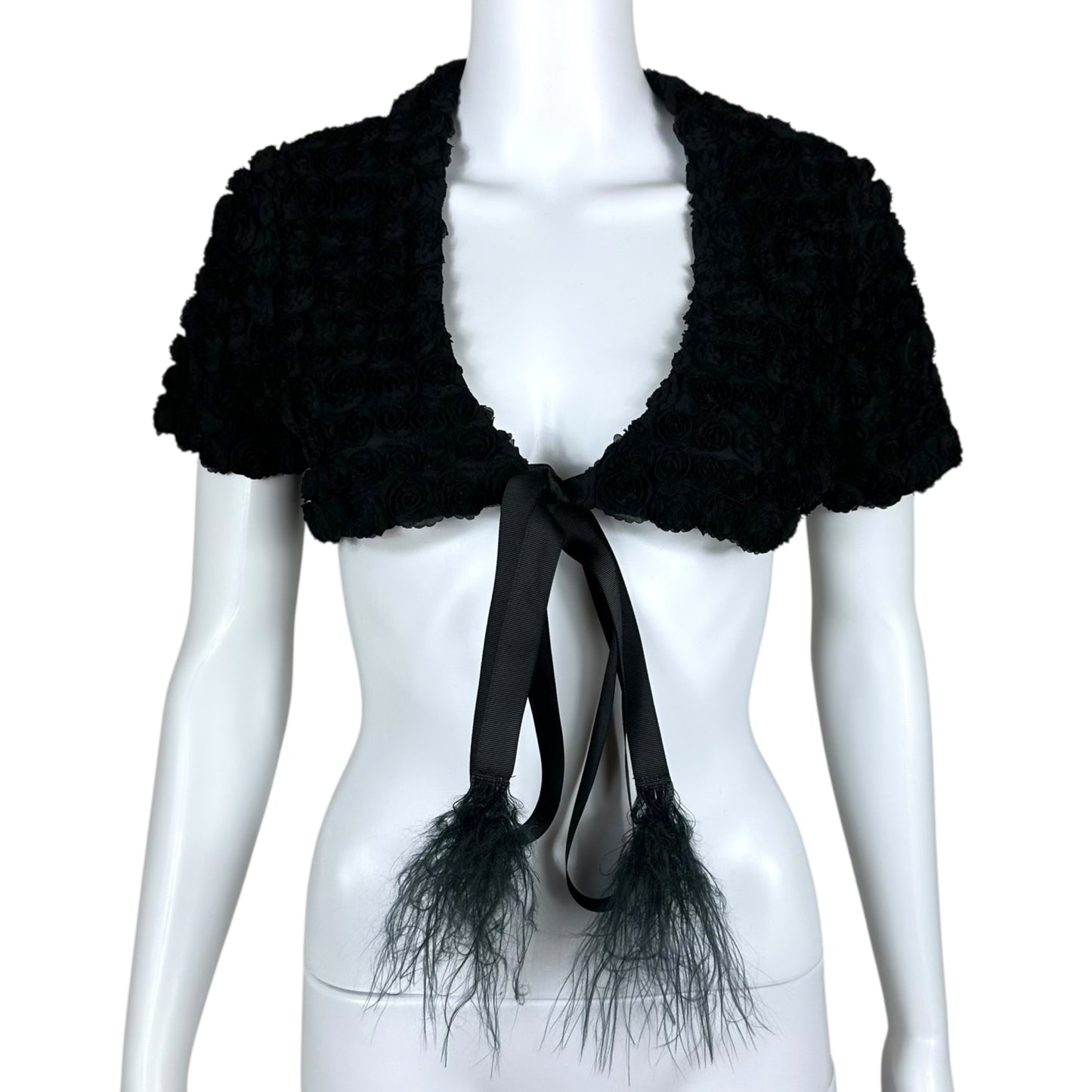 Cavalli Floral Mini Short Sleeve Cardigan