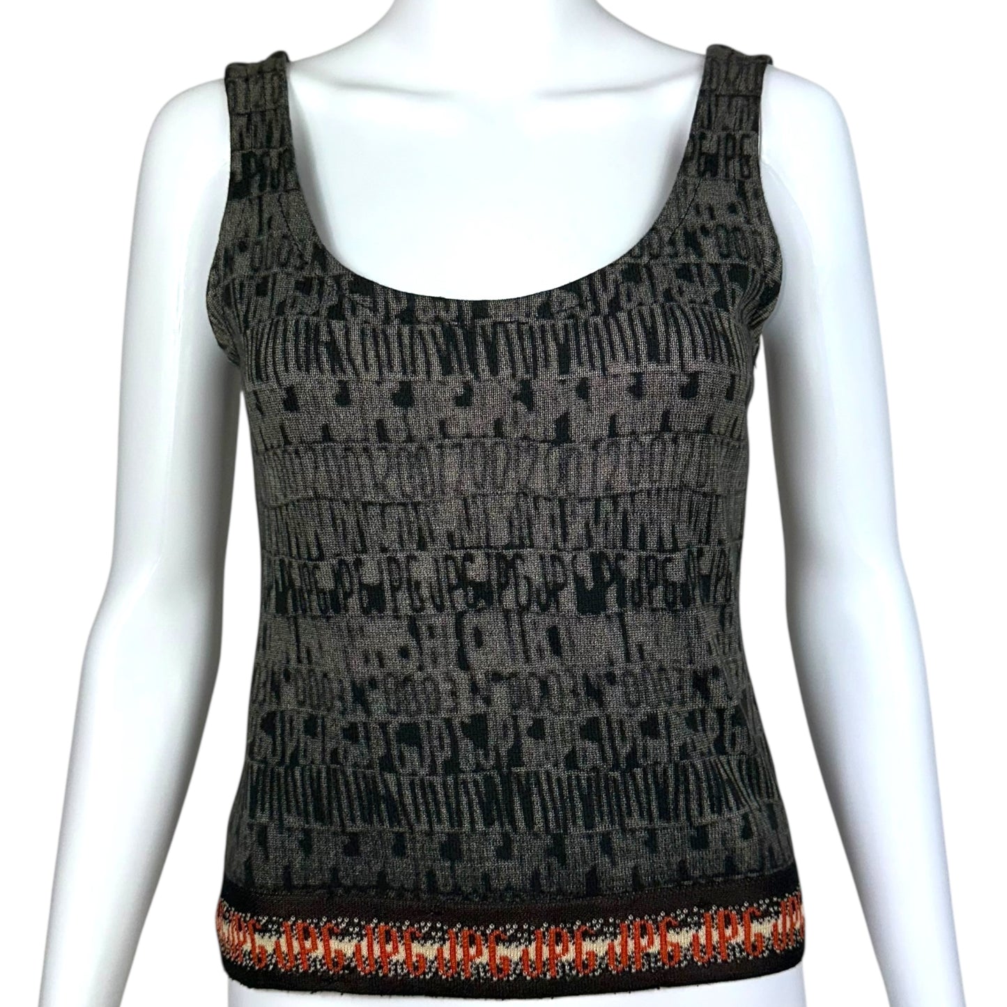 Jean Paul Gaultier Jean's Knit Crop Logo Tank