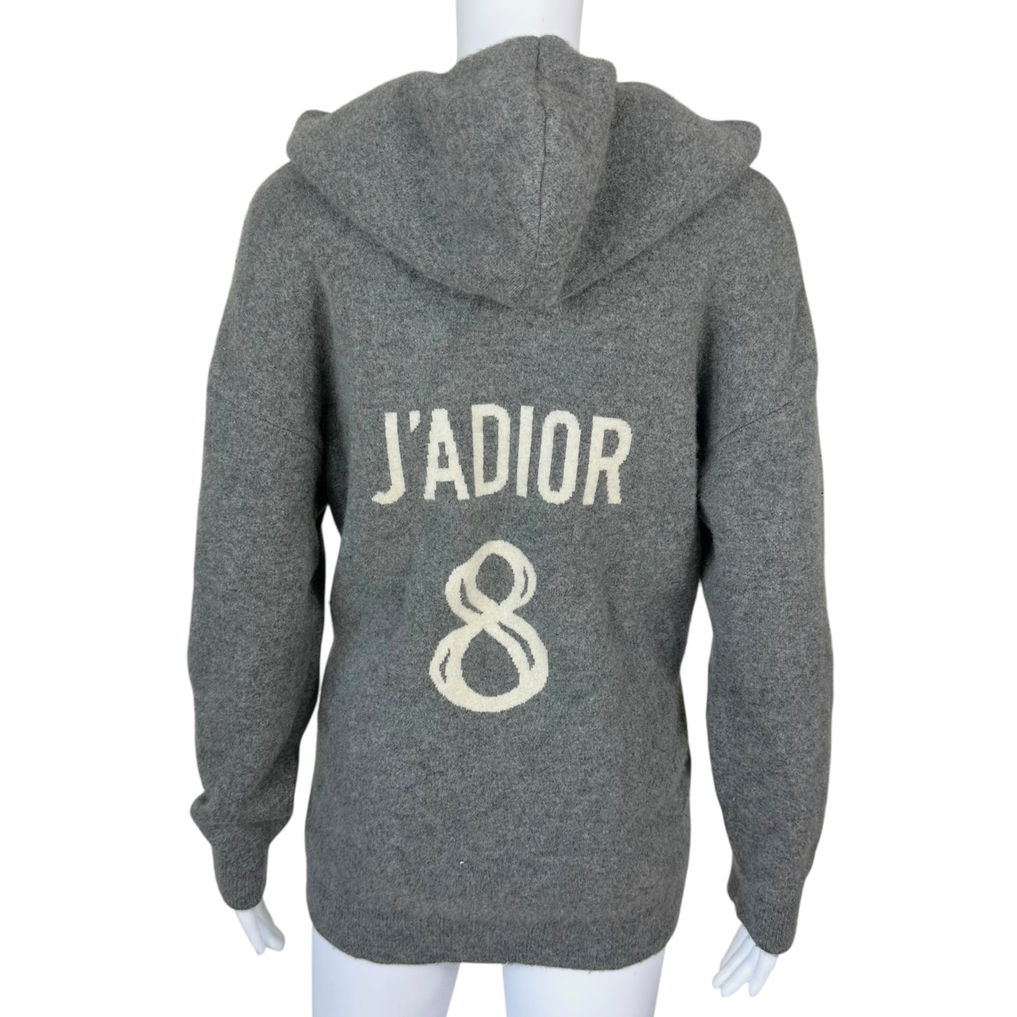 Christian Dior Gray J'Adior Cashemere Logo Hoodie (Current)