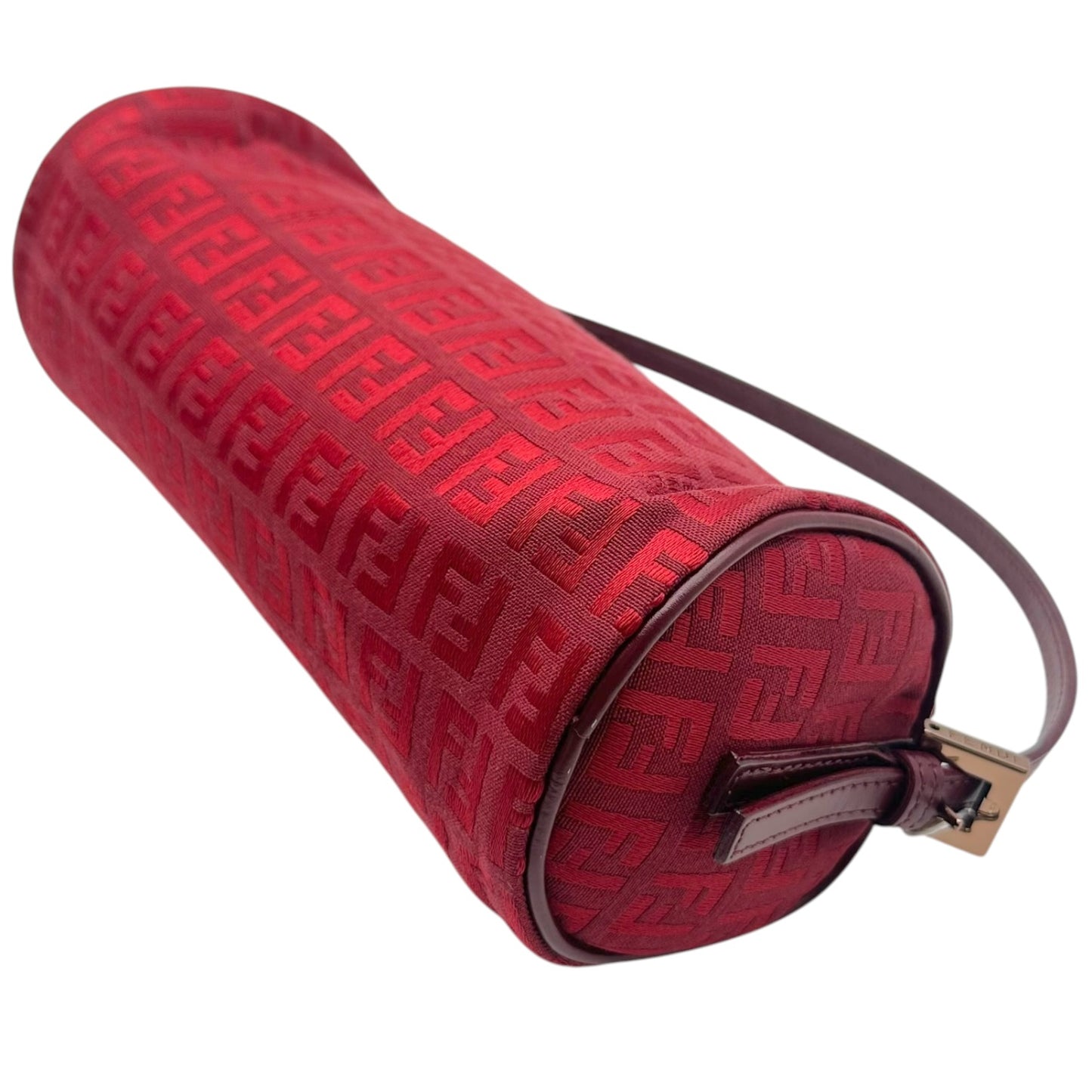 Fendi Mini Papillon Pochette Bag Red Zucchino Monogram