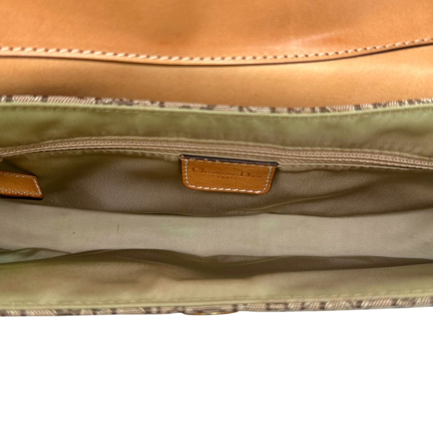 Christian Dior Tan Monogram Columbus Bag