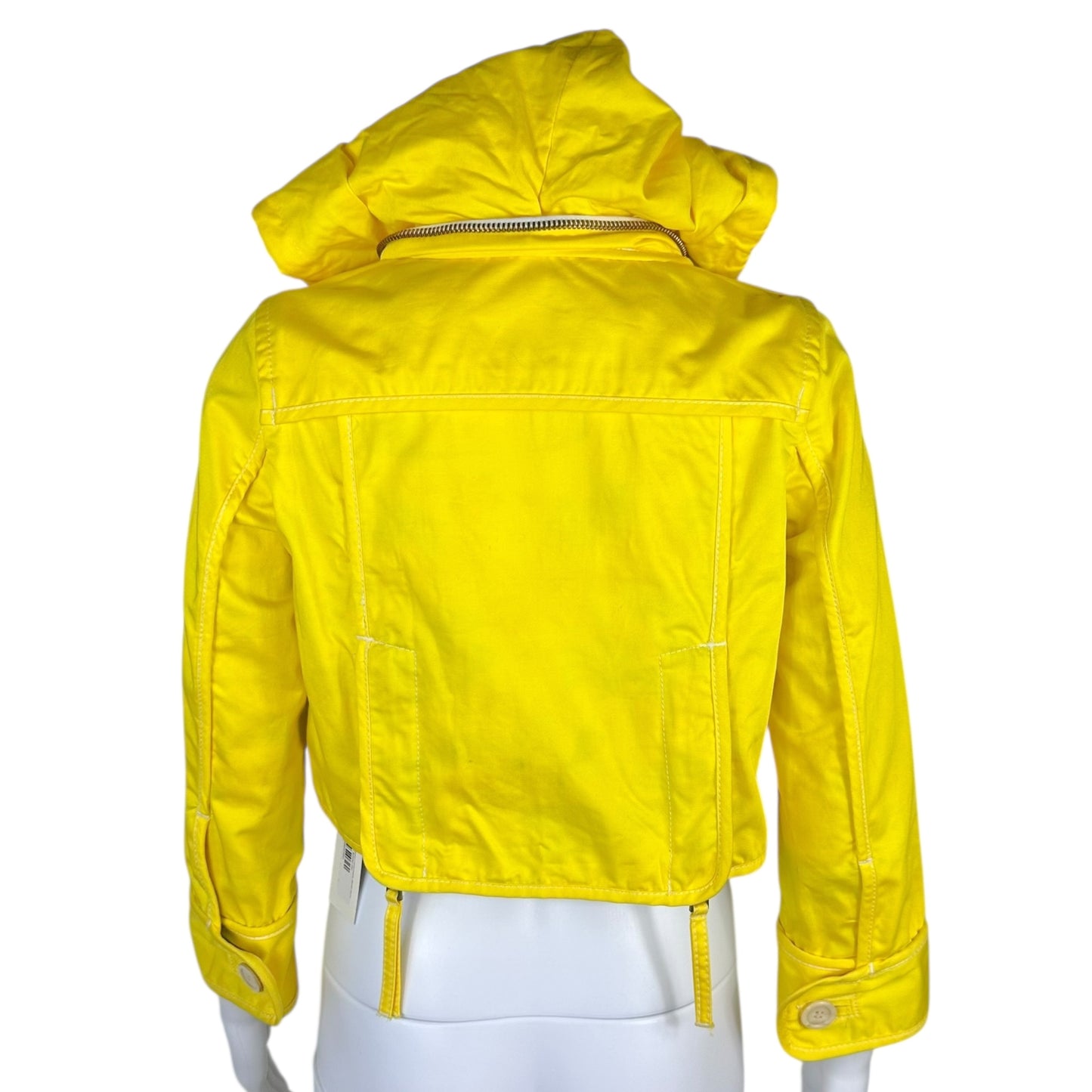 Dsquared2 Yellow Cropped Fishermans Jacket NEW