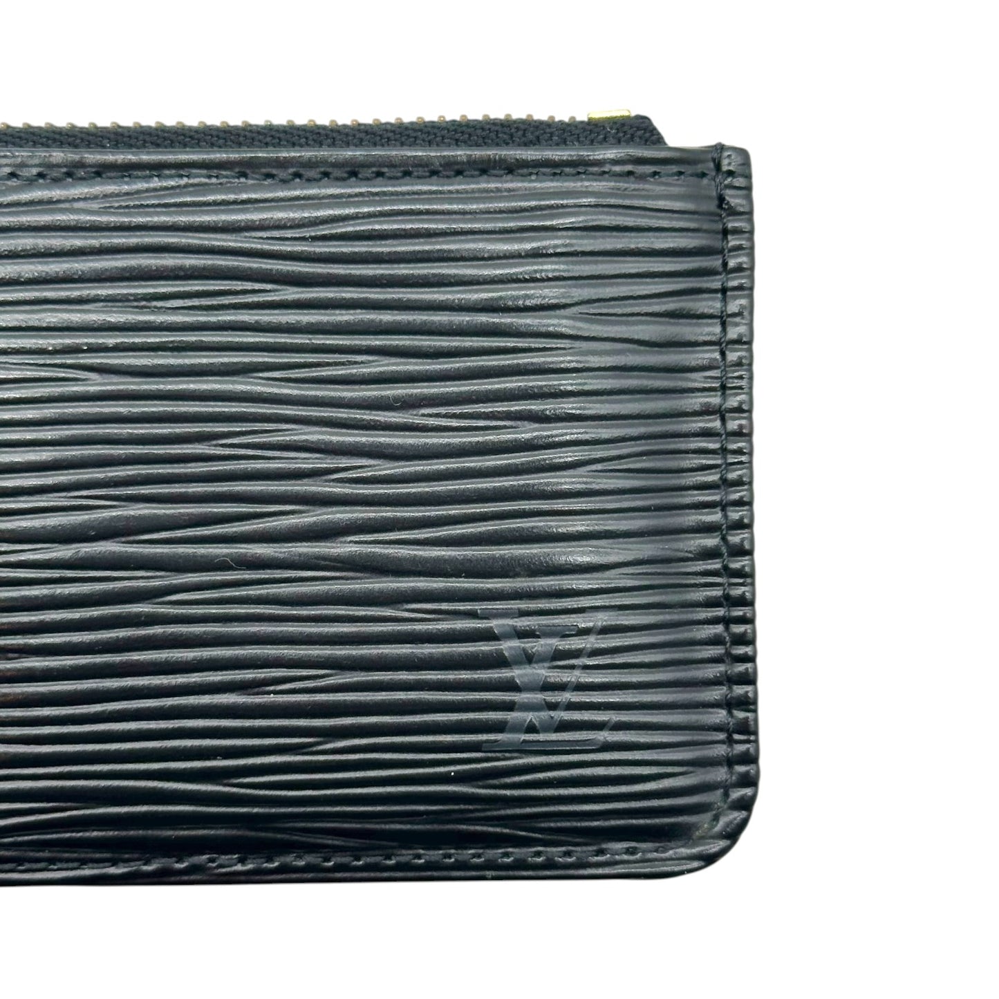 Louis Vuitton Black Epi Leather Zip Coin Pouch