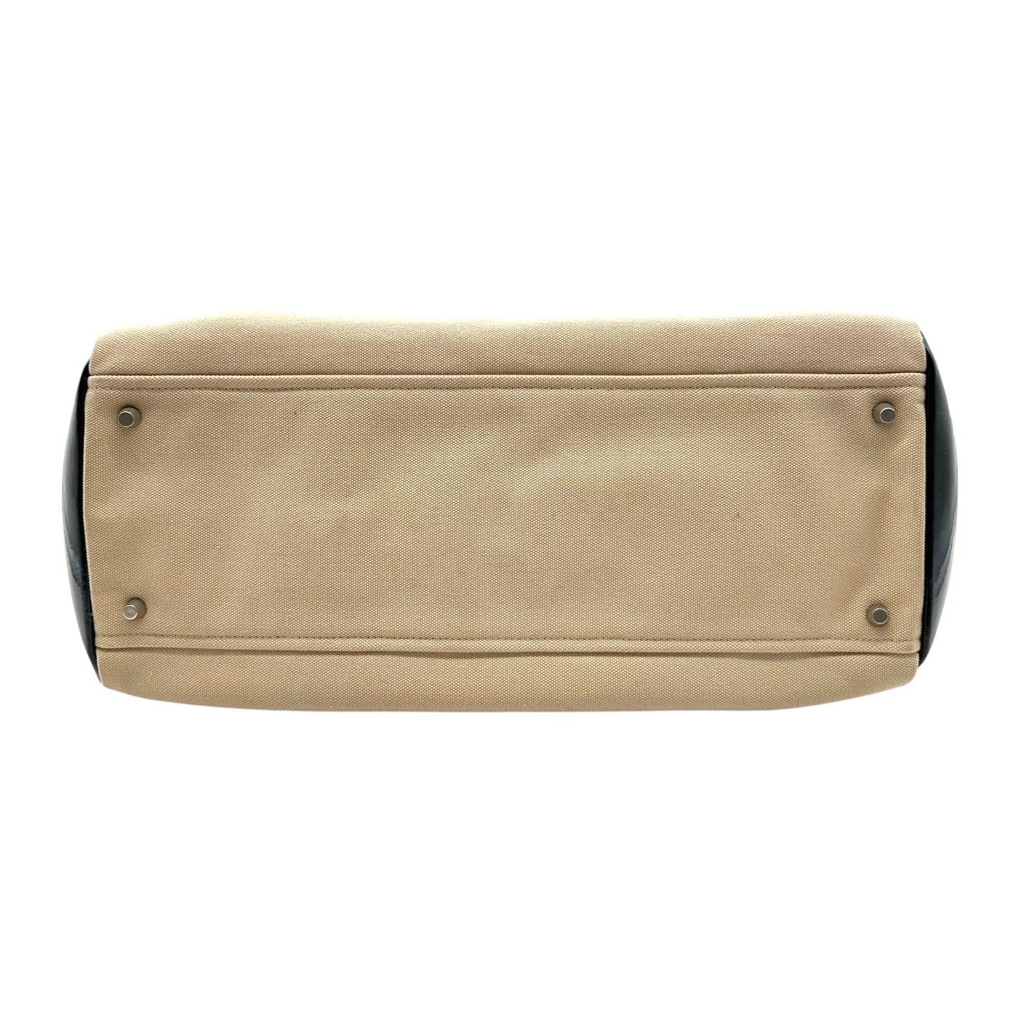Prada Ivory & Patent Leather Doctors Bag