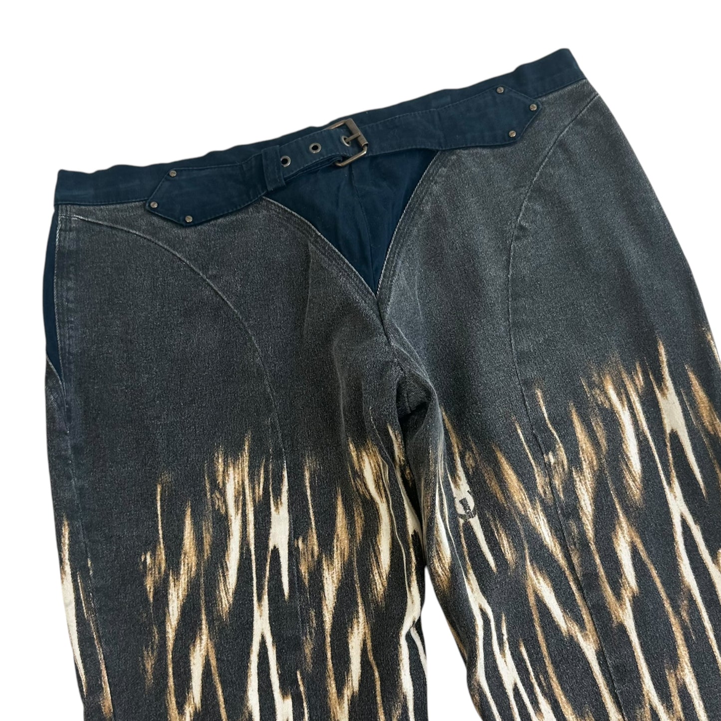 Just Cavalli Roberto Cavalli Leopard Print Patchwork Jeans - Outfit Repeater