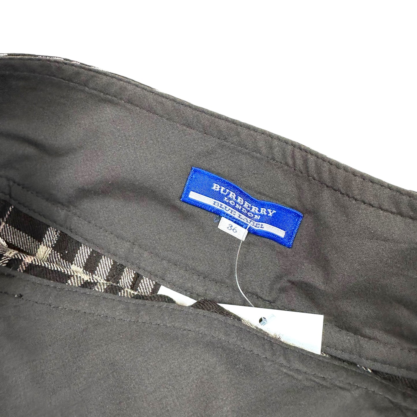 Burberry Blue Label Brown & Pink Plaid Pleated Mini Skirt