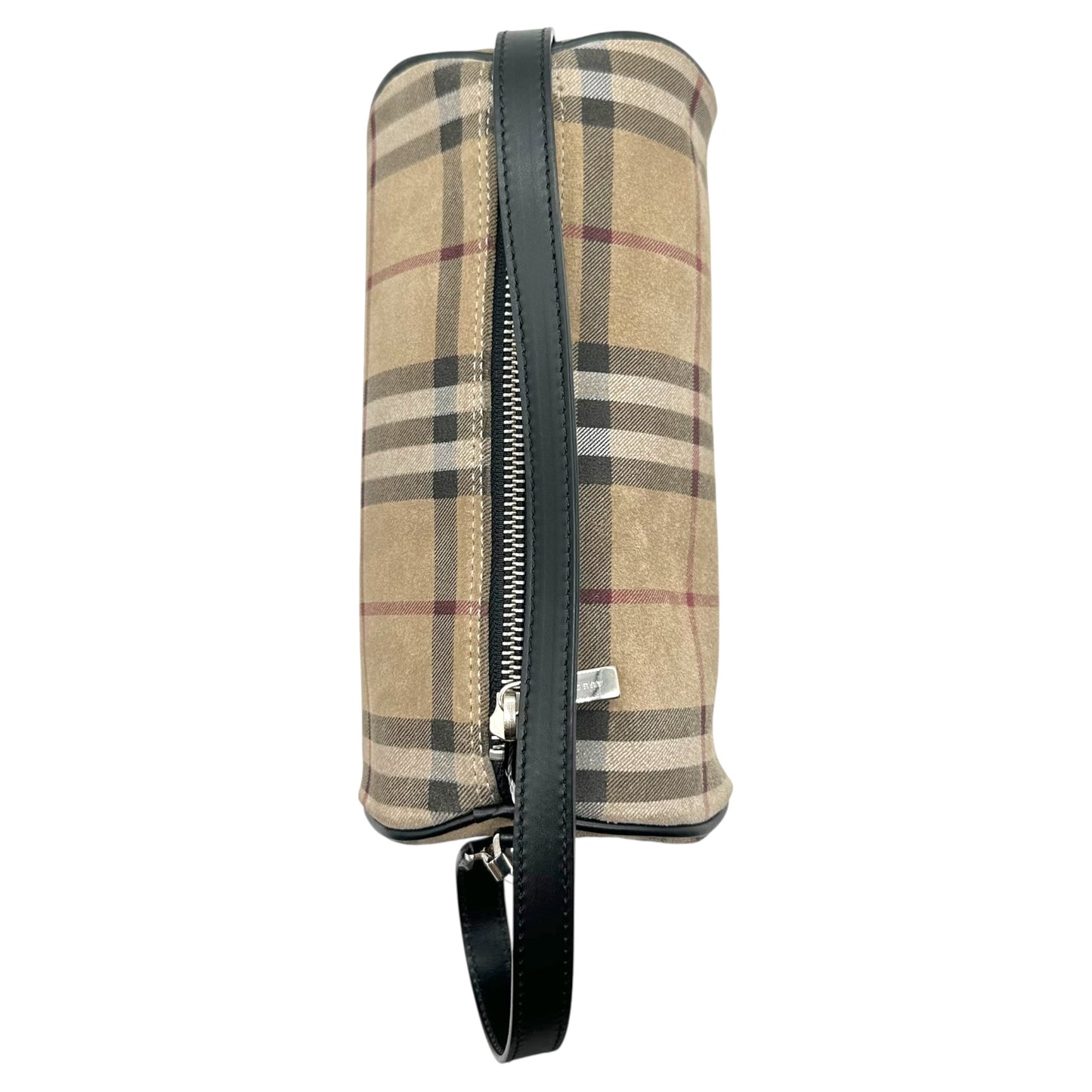 Burberry Nova Check Plaid Mini Barrel Bag